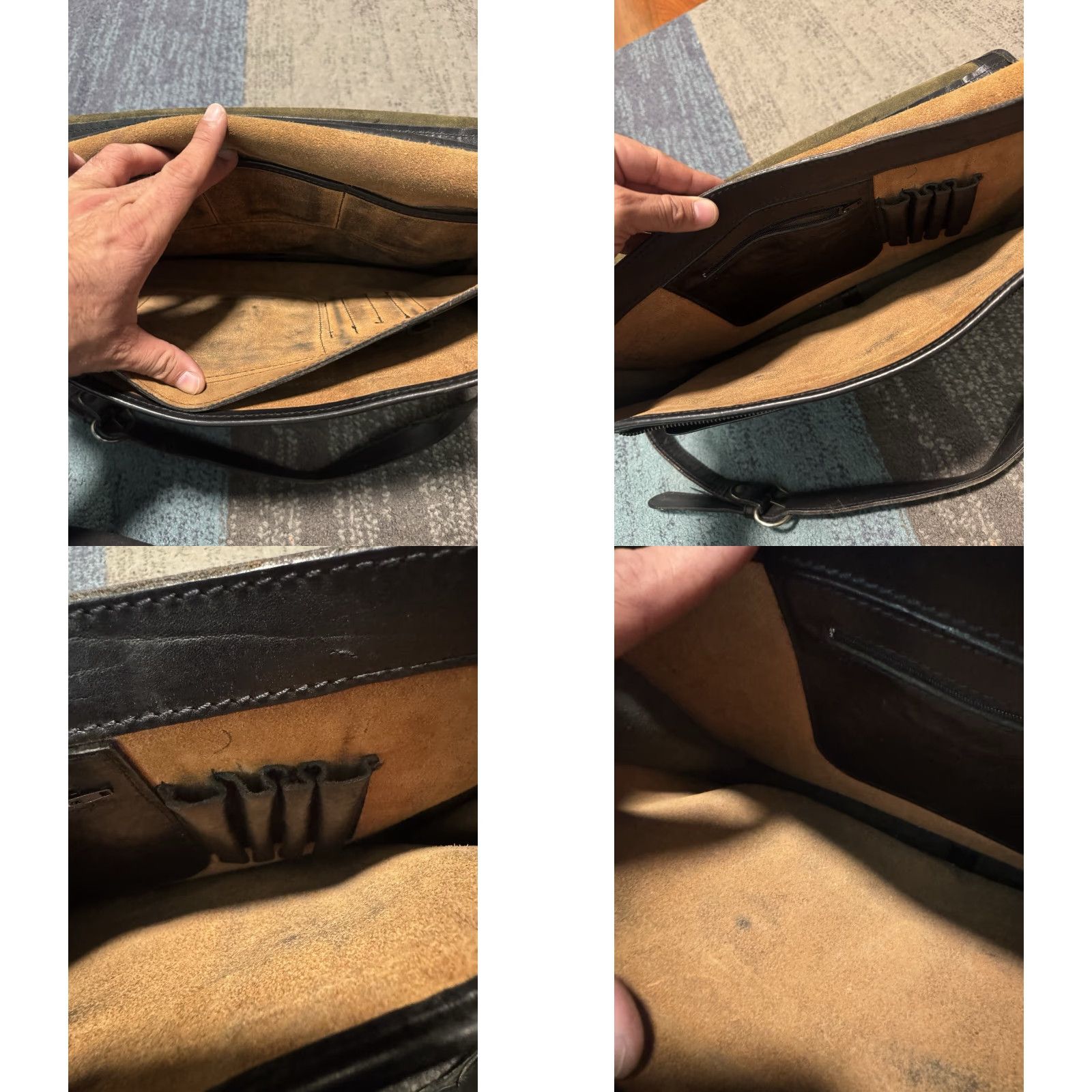 Vintage VINTAGE I Medici Firenze Made In Italy Leather black Messenger Shoulder Bag 15 Size ONE SIZE - 9 Thumbnail