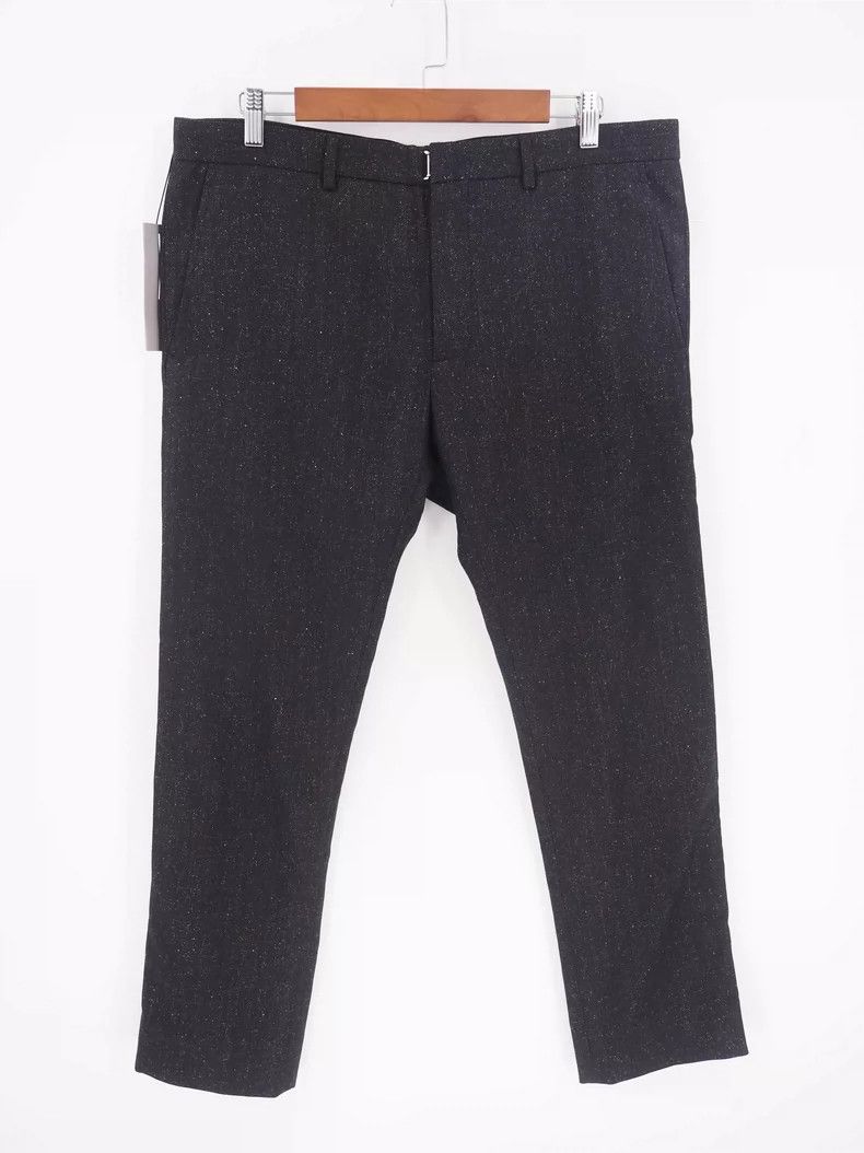 Dior Dior size US 50 Black snowflake wool-silk blend trousers Size US 34 / EU 50 - 1 Thumbnail