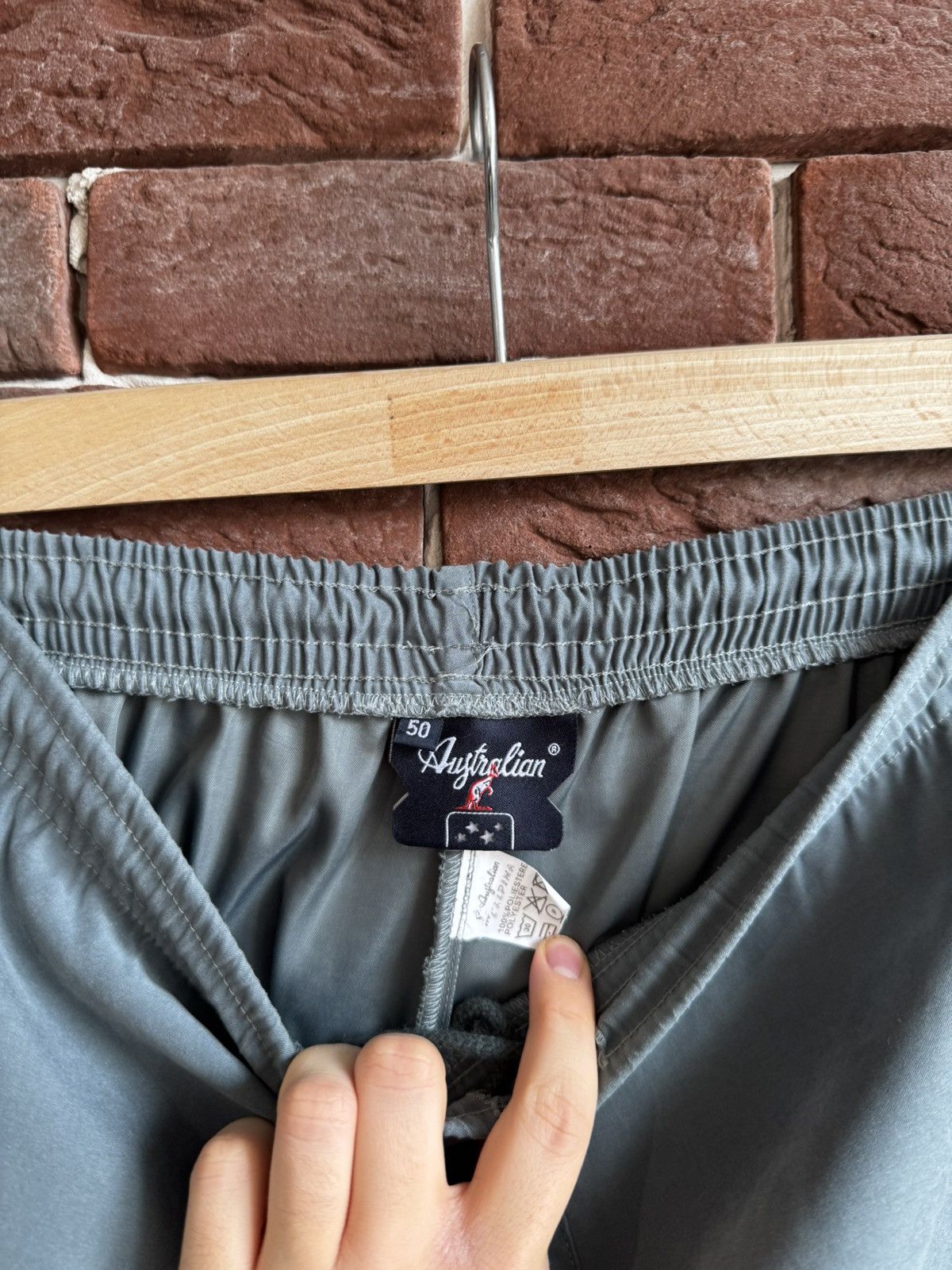 Vintage Vintage Australian 90s Track Pants 50IT gray Gabber Wear Size US 34 / EU 50 - 6 Thumbnail