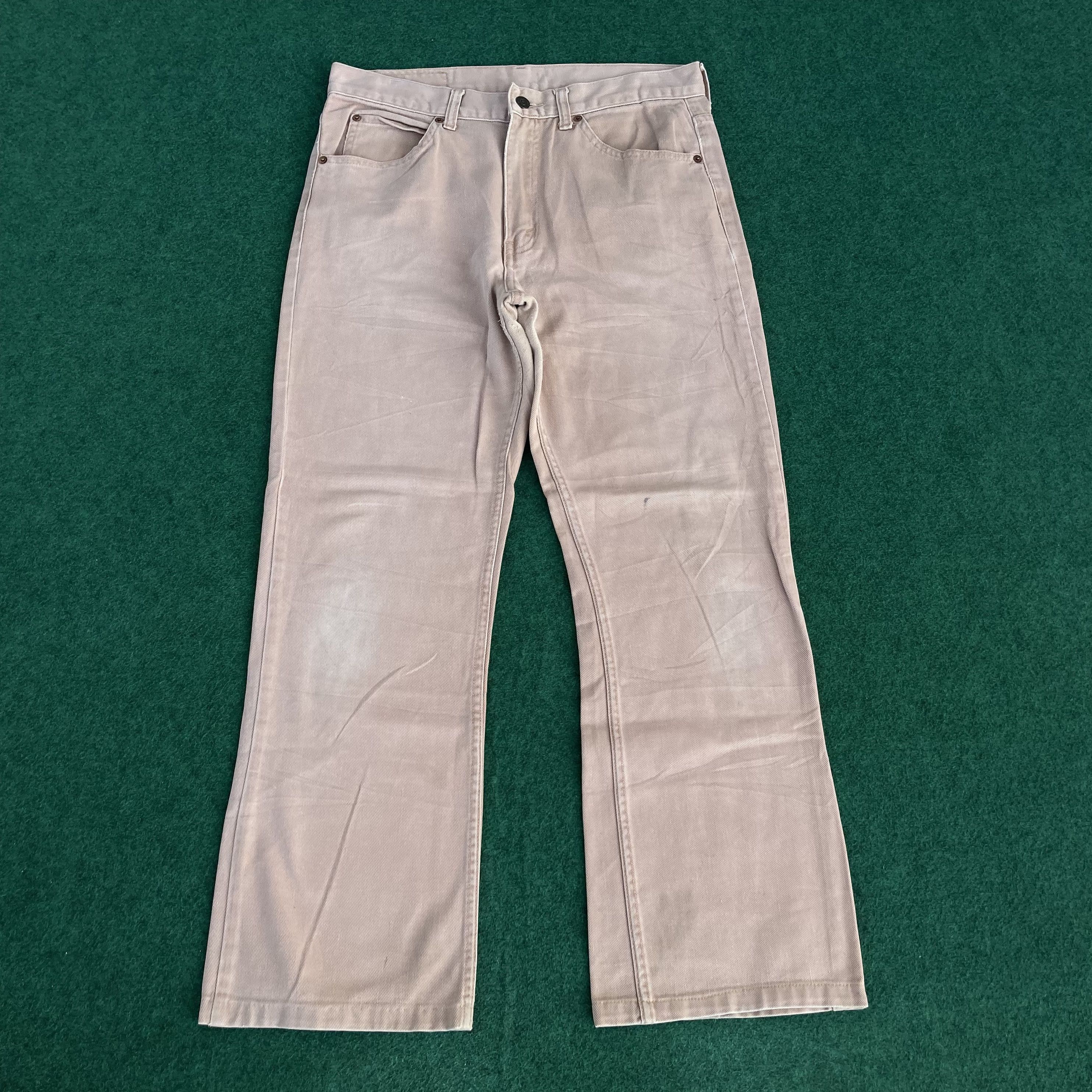 Levi's × Vintage Vtg Levis 517 Faded Denim Flare Dirty Bootcut Jeans Size US 32 / EU 48 - 1 Thumbnail