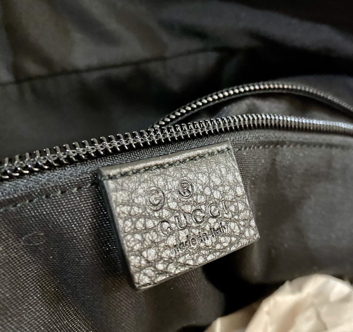 Gucci Gucci 🇮🇹 Nero GG kanvas/leather carry all bowler unisex NEW Size ONE SIZE - 2 Thumbnail