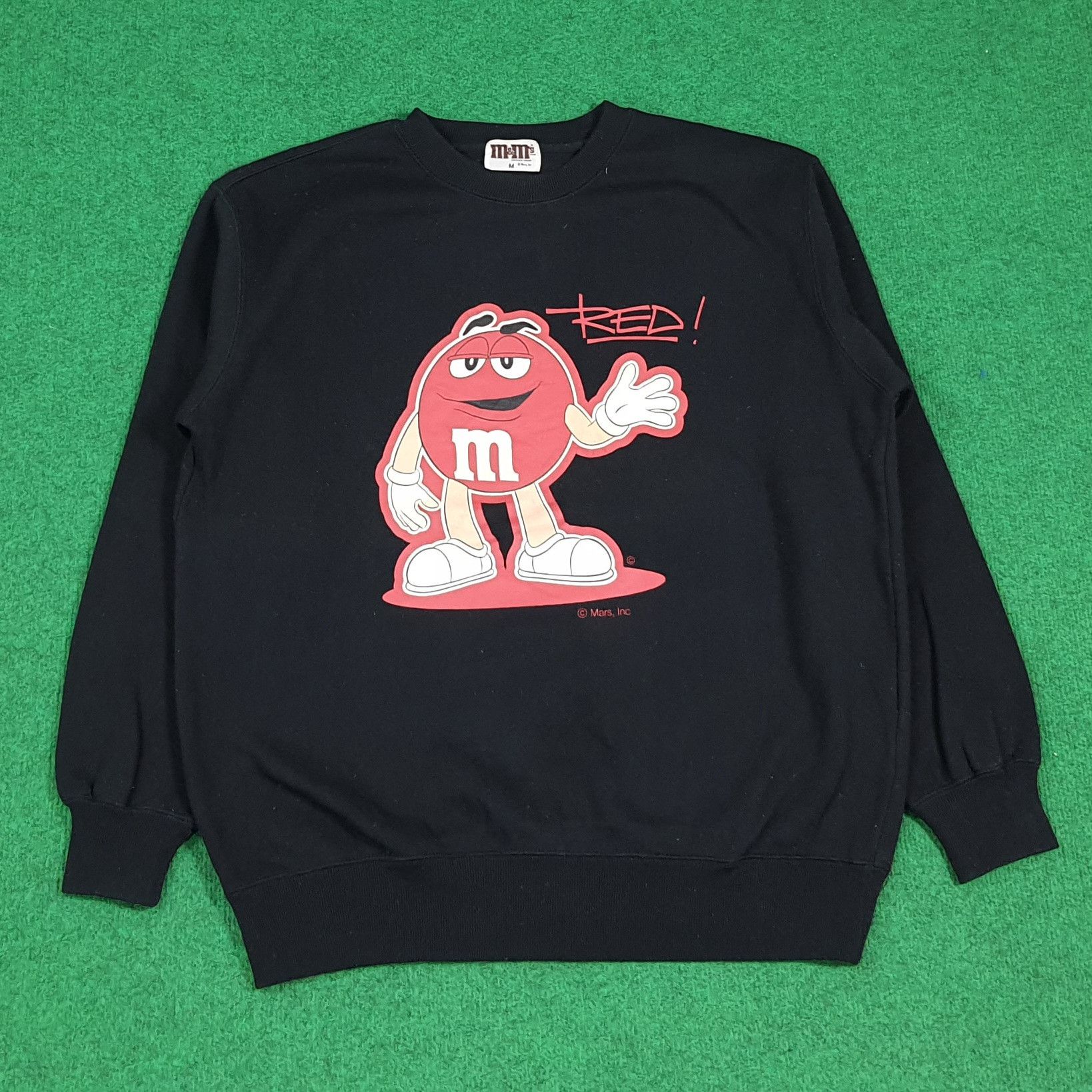 Vintage Vintage 90s M&M Red Character Sweatshirt C282N7 Size US M / EU 48-50 / 2 - 1 Thumbnail