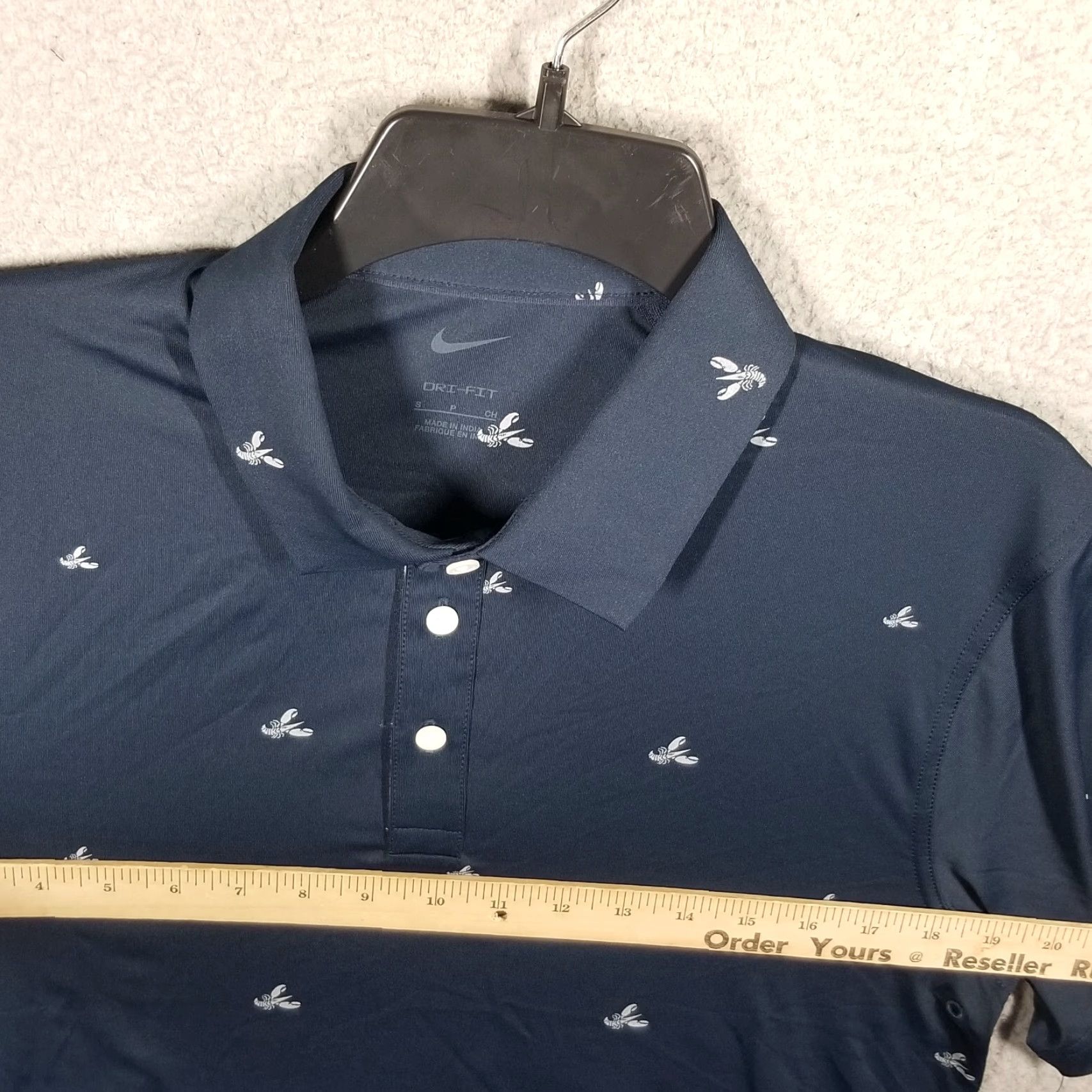 Nike Nike Dri-Fit Polo Shirt Men's Small Blue Lobster Print DH0945-451 NWT Size US S / EU 44-46 / 1 - 6 Thumbnail