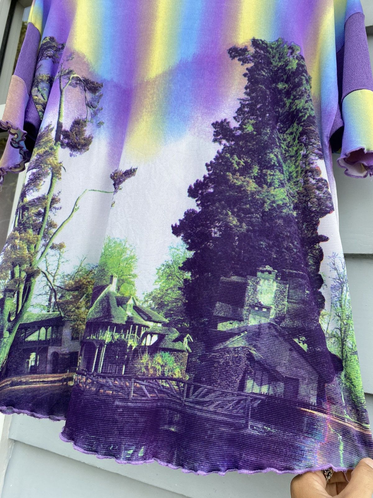 Japanese Brand × Vintage Japanese All Over Print Style Psychedelic Photograph Size XL / US 12-14 / IT 48-50 - 13 Thumbnail