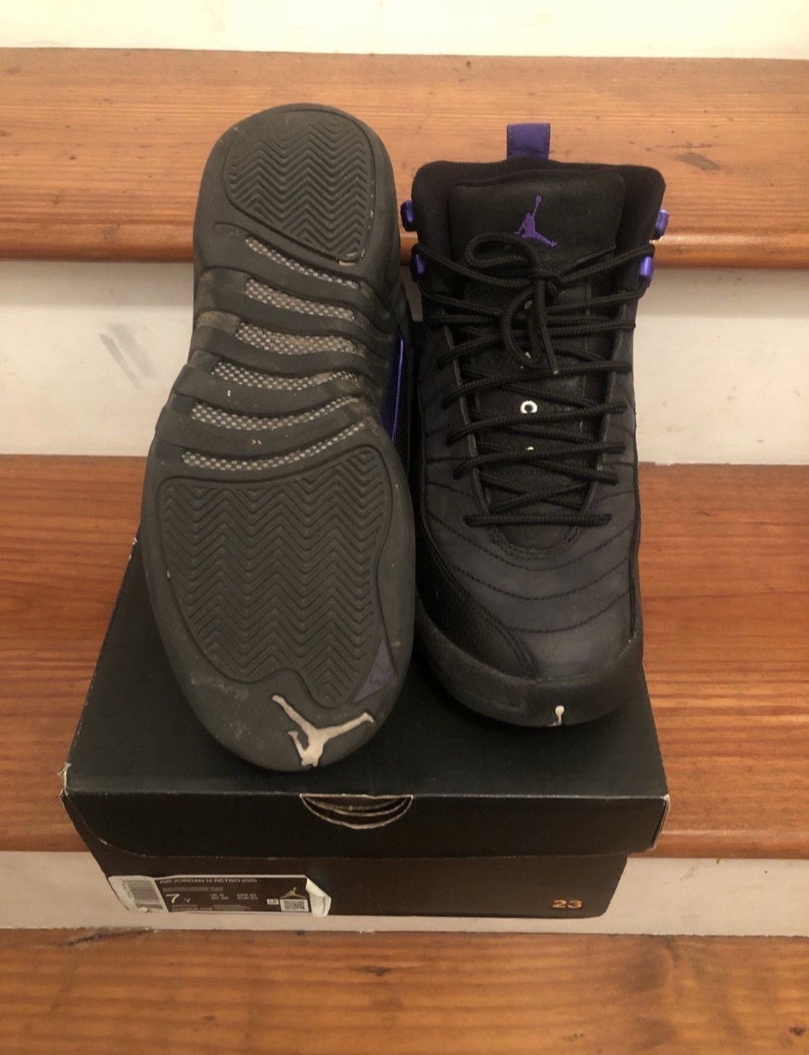 Jordan Brand DARK CONCORD JORDAN 12 7Y Size US 7 / EU 40 - 2 Thumbnail