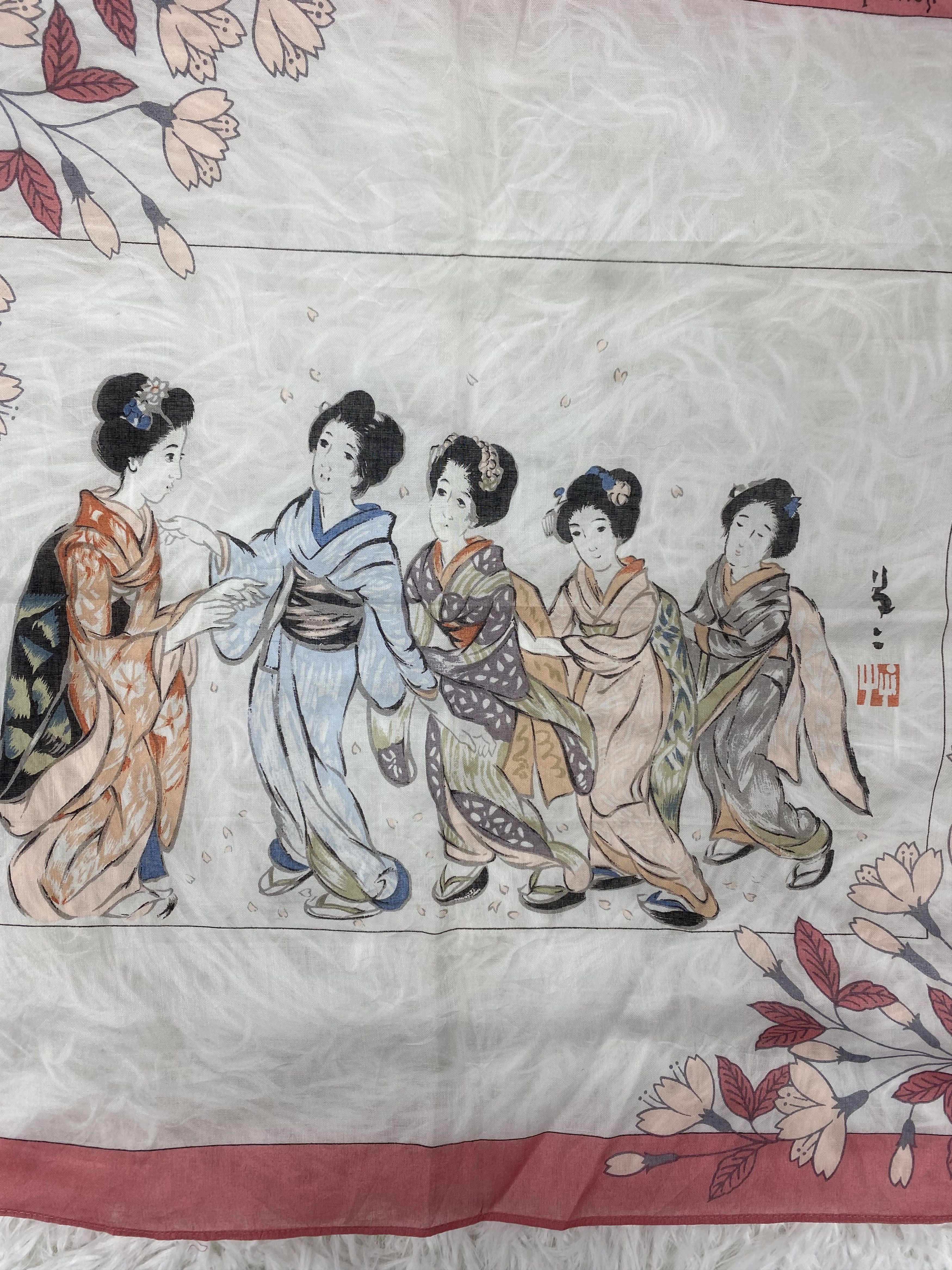 Japanese Brand × Vintage Vintage Yumeji Takehisa Handkerchief Neckerchief PH0814 Size ONE SIZE - 4 Thumbnail