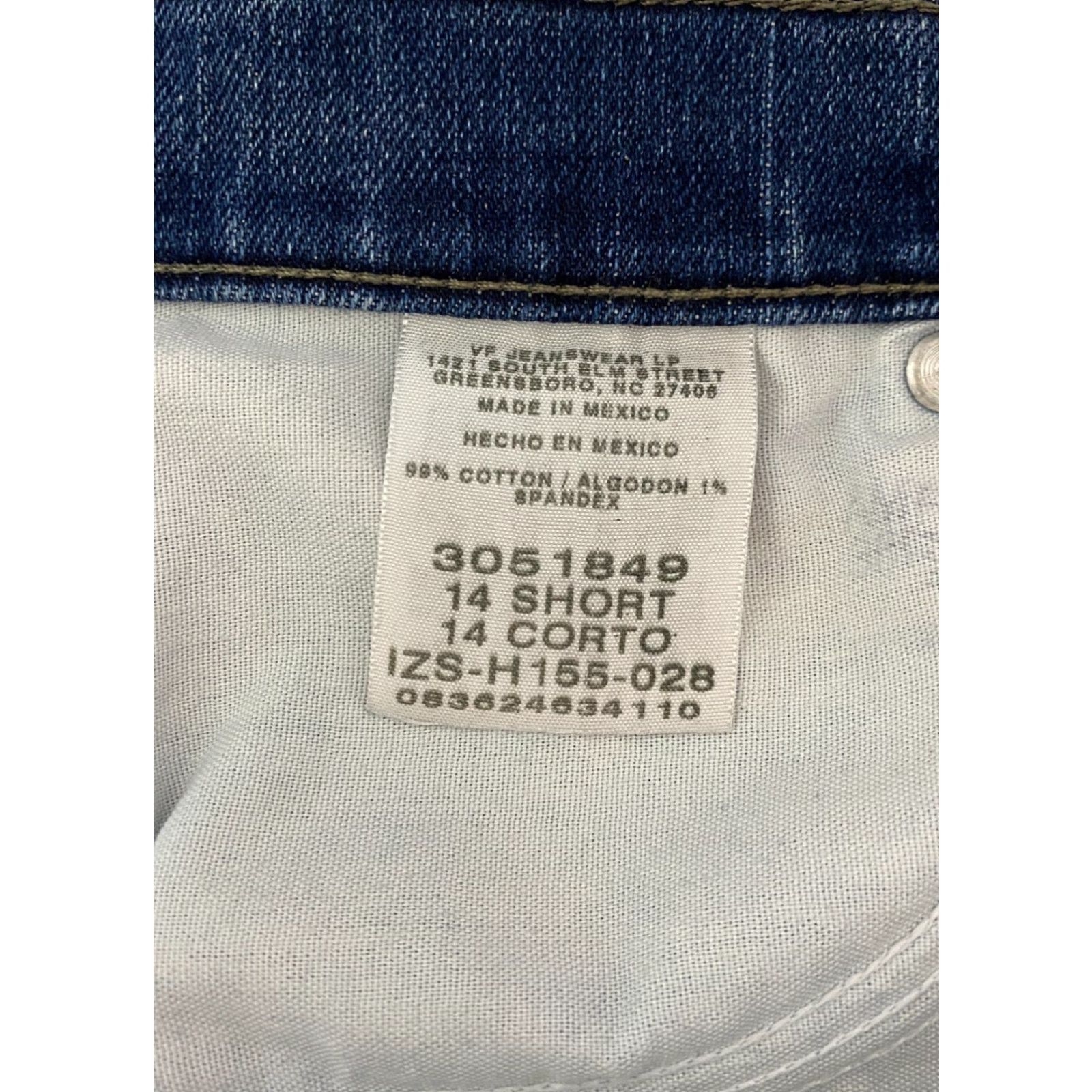 Lee Lee Women's Jeans Straight 14 Short Blue Relaxed Stretch Denim 5-Pocket Regular Rise High 90s Size 24" / US 00 / IT 34 - 6 Thumbnail