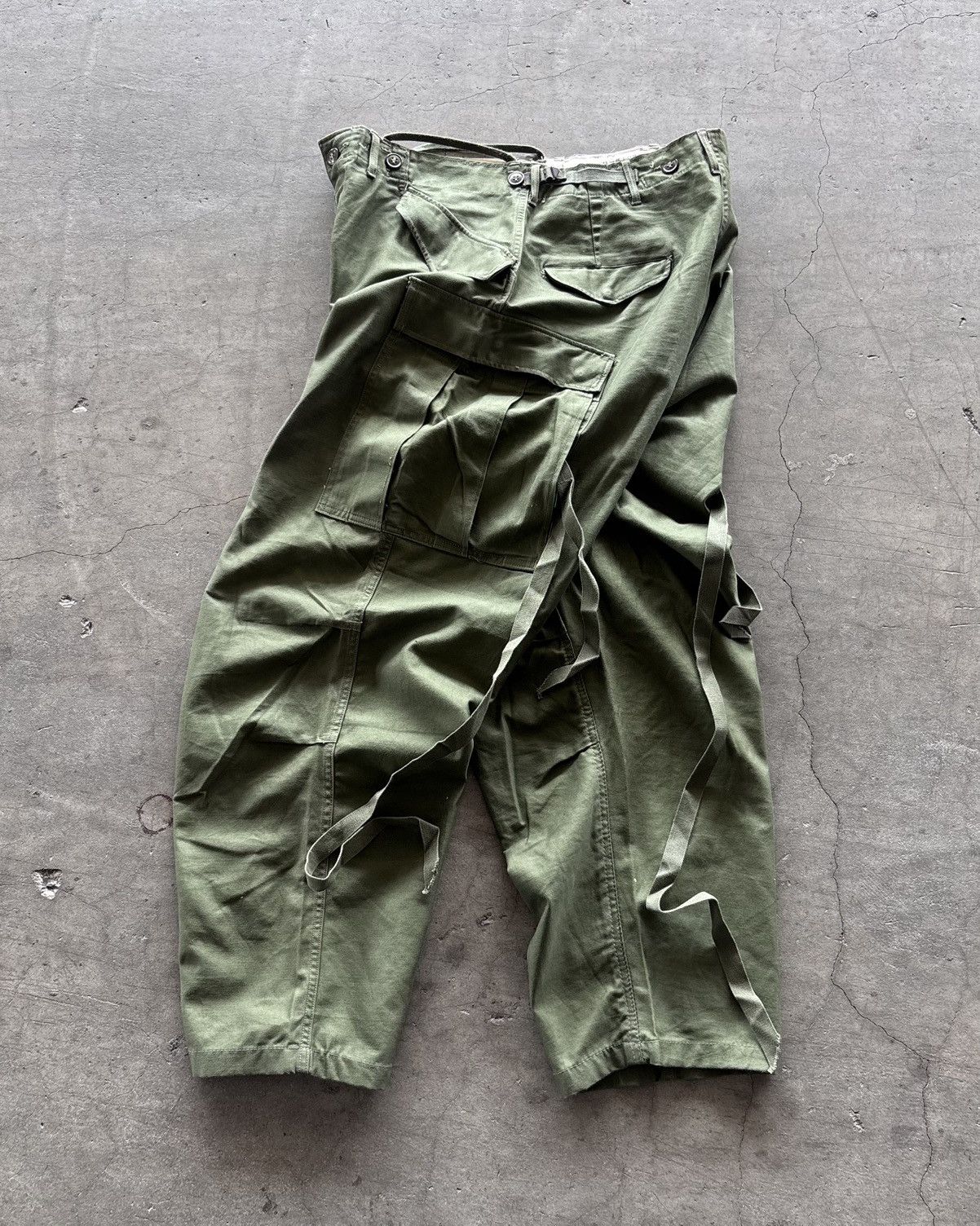 Vintage 50s OG Trousers M-1951 Deadstock Military Size US 30 / EU 46 - 6 Thumbnail
