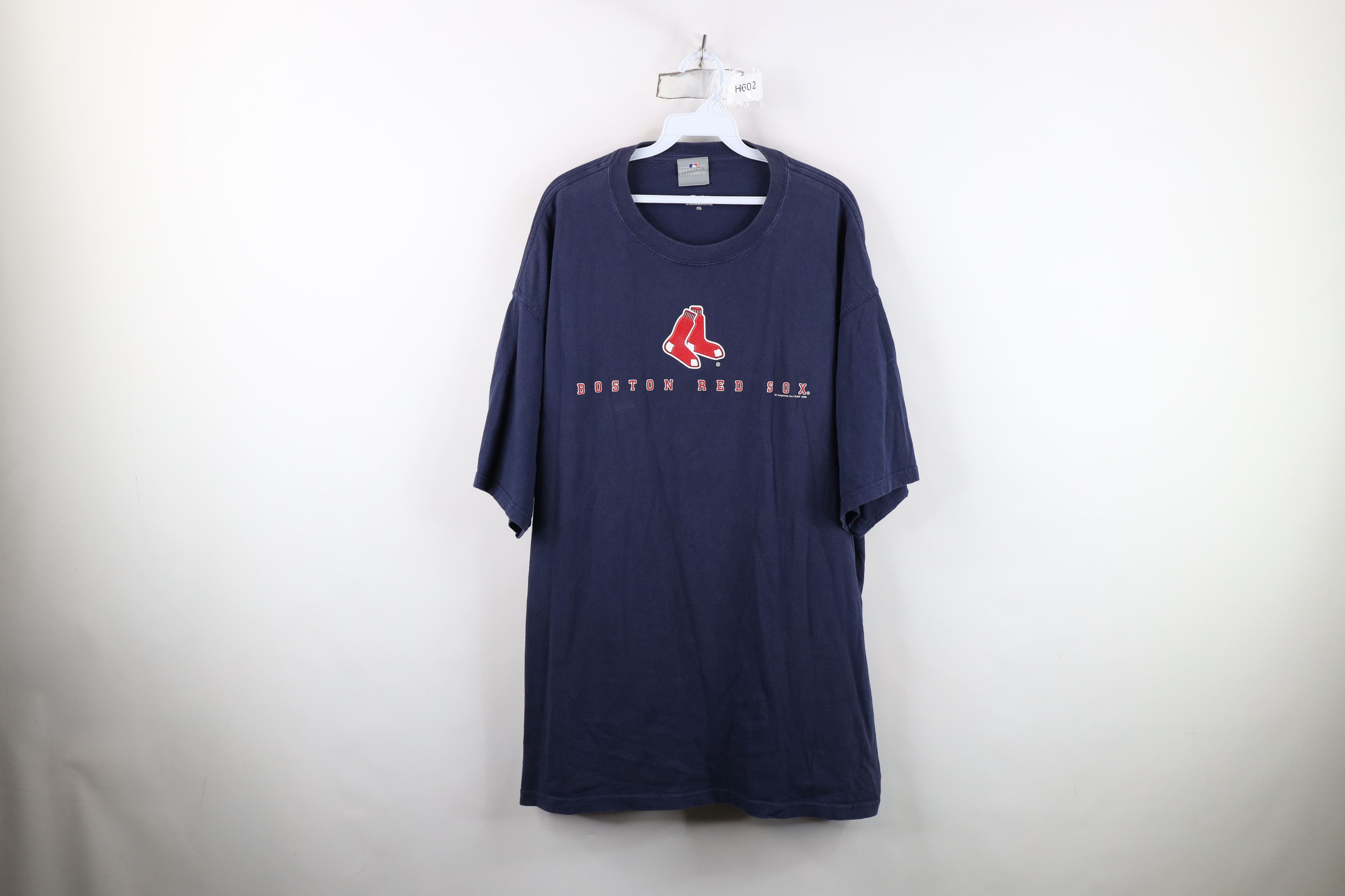 Vintage Vintage Y2K Spell Out Boston Red Sox Baseball T-Shirt Blue Size US XXL / EU 58 / 5 - 1 Thumbnail