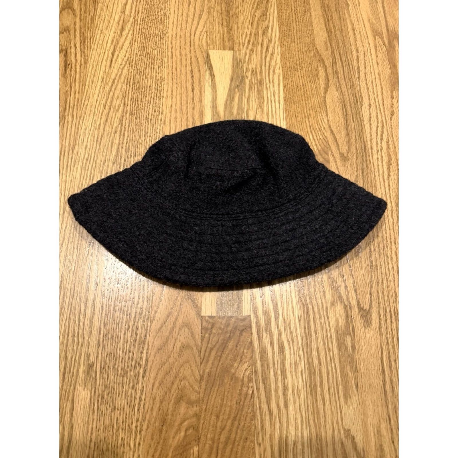 Vintage Helen Kaminski Wool Bucket Hat Cap Women’s Medium Australia Pure Dark Grey Sun Size ONE SIZE - 3 Thumbnail