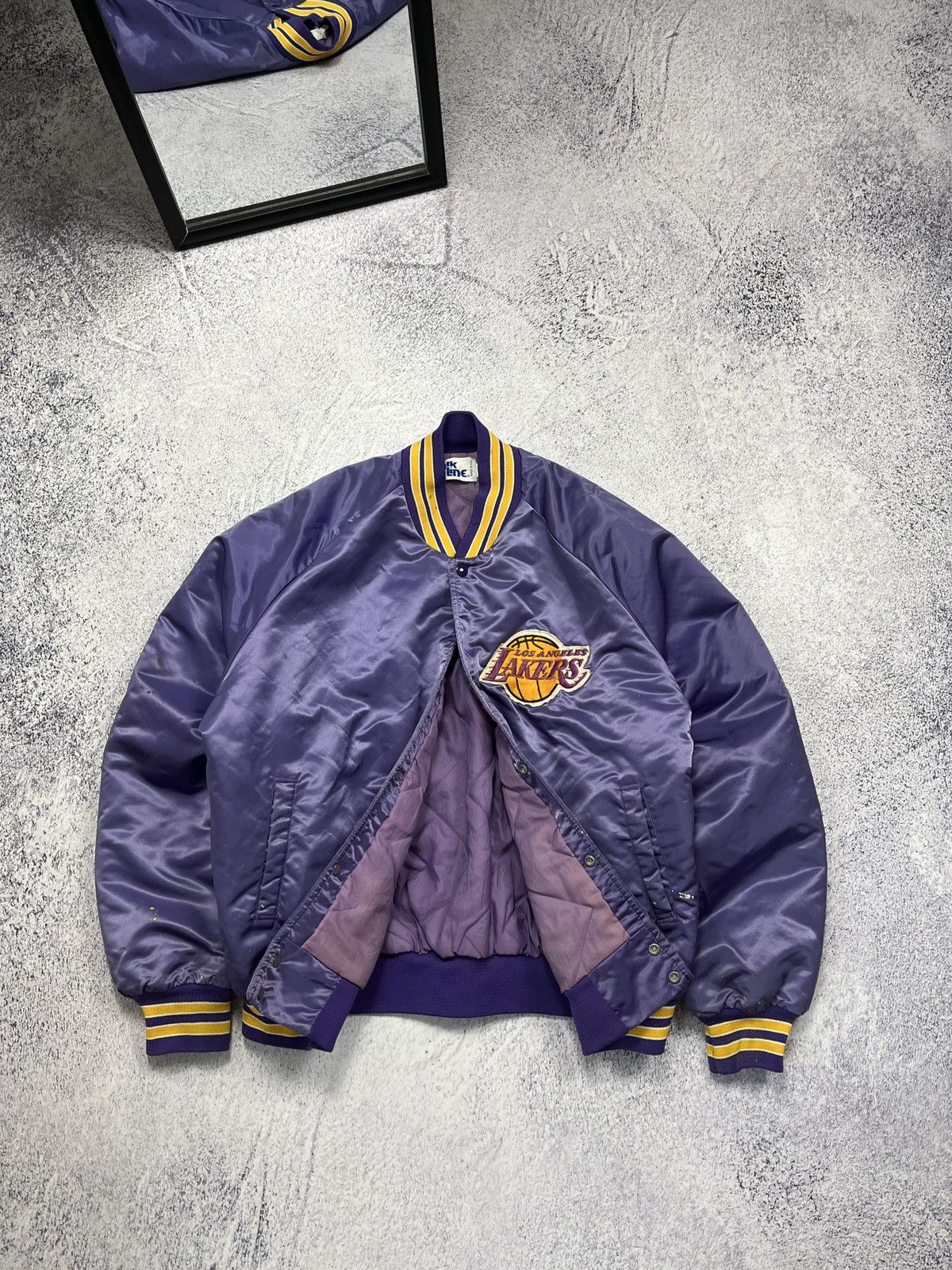 Vintage Chalk Line NBA Los Angeles Lakers Bomber Jacket USA