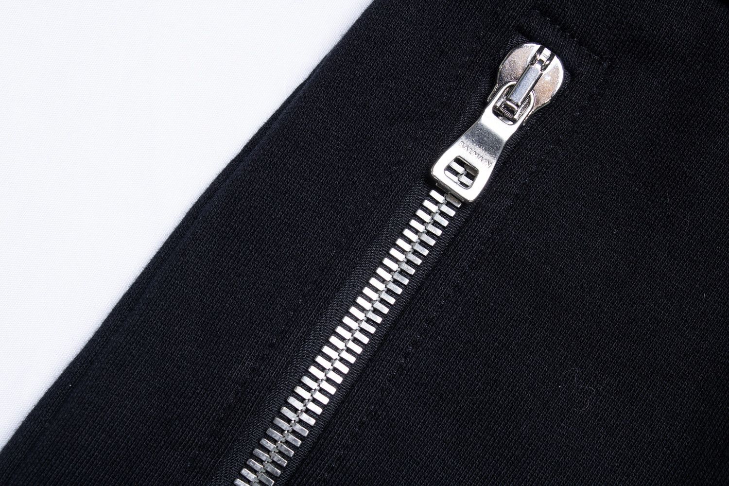 Balmain Balmain, black ribbed joggers with embossed b Size US 32 / EU 48 - 5 Thumbnail