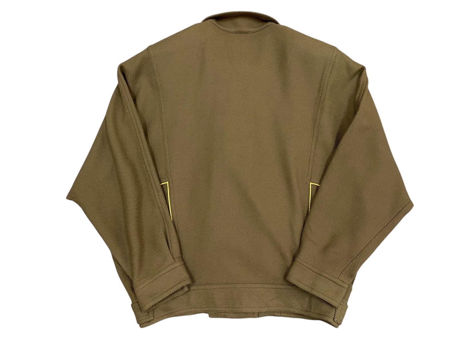 Issey Miyake Vintage Puzzle Japan Asymmetric Wool Moto Blouson Boxy Fit Size US L / EU 52-54 / 3 - 2 Thumbnail