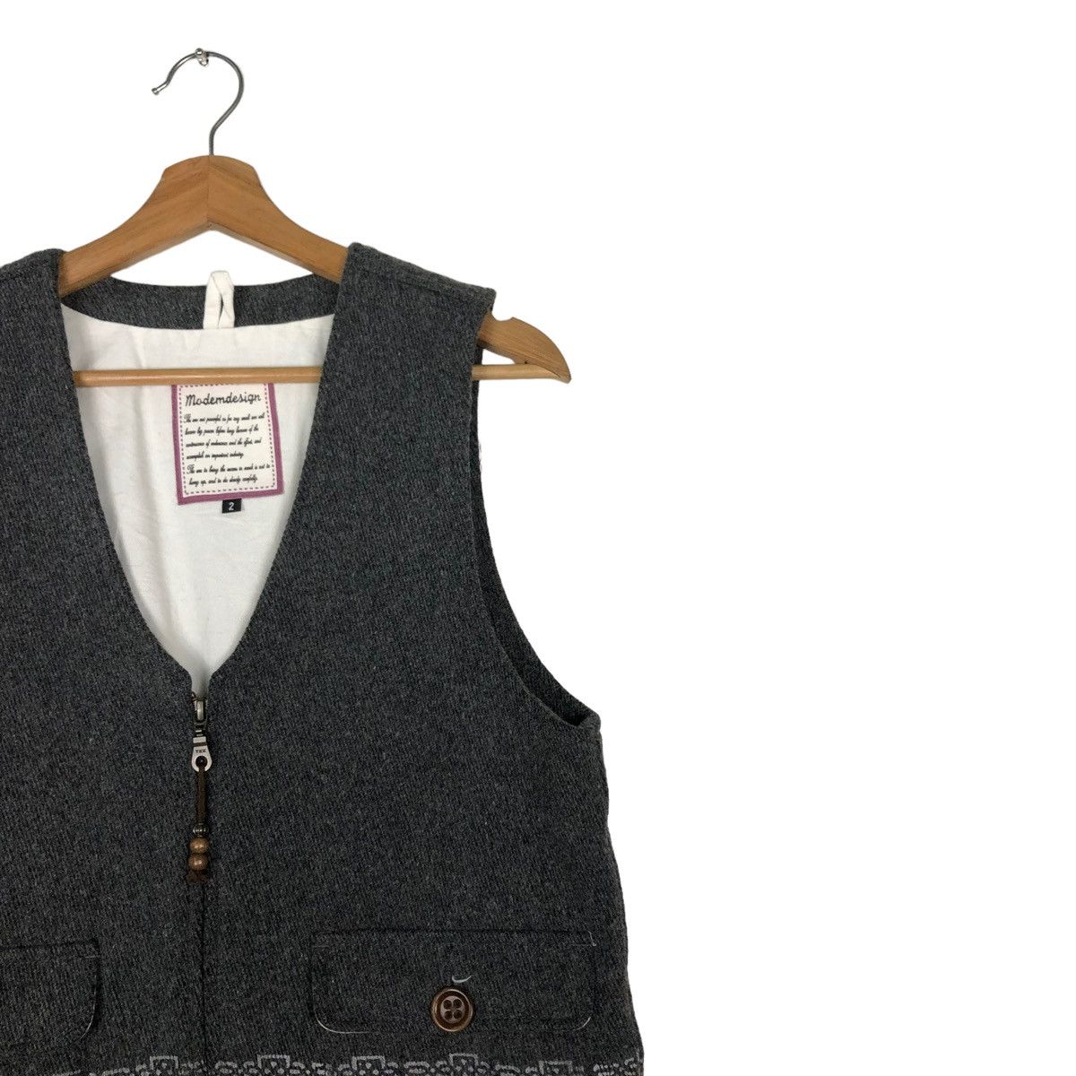 Japanese Brand 🔥VINTAGE MODEM DESIGN VEST NAVAJO NATIVE ISSEY MIYAKE Size US M / EU 48-50 / 2 - 6 Thumbnail
