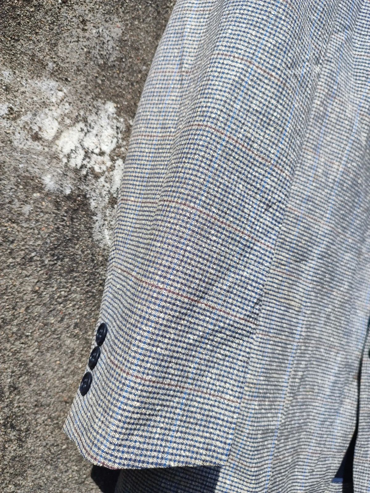 Burberry × Vintage Vintage Burberrys Wool Mini Check Blazer (1980s) Size 38S - 3 Thumbnail