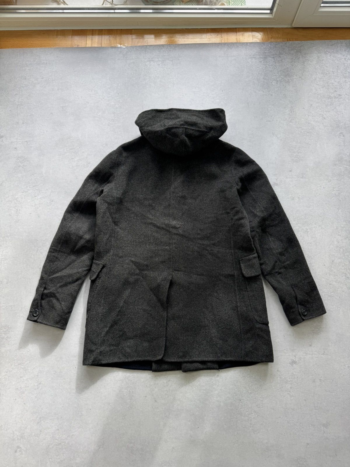 Boggi Boggi Milano Luxury Men's Wool Hooded Coat Size US M / EU 48-50 / 2 - 13 Thumbnail
