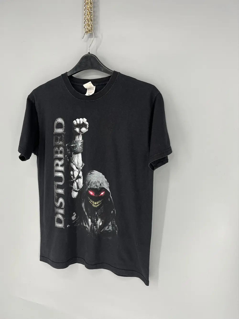 Band Tees Vintage Y2K Disturbed Metal Band Grunge Faded Double Sided Size US M / EU 48-50 / 2 - 3 Thumbnail