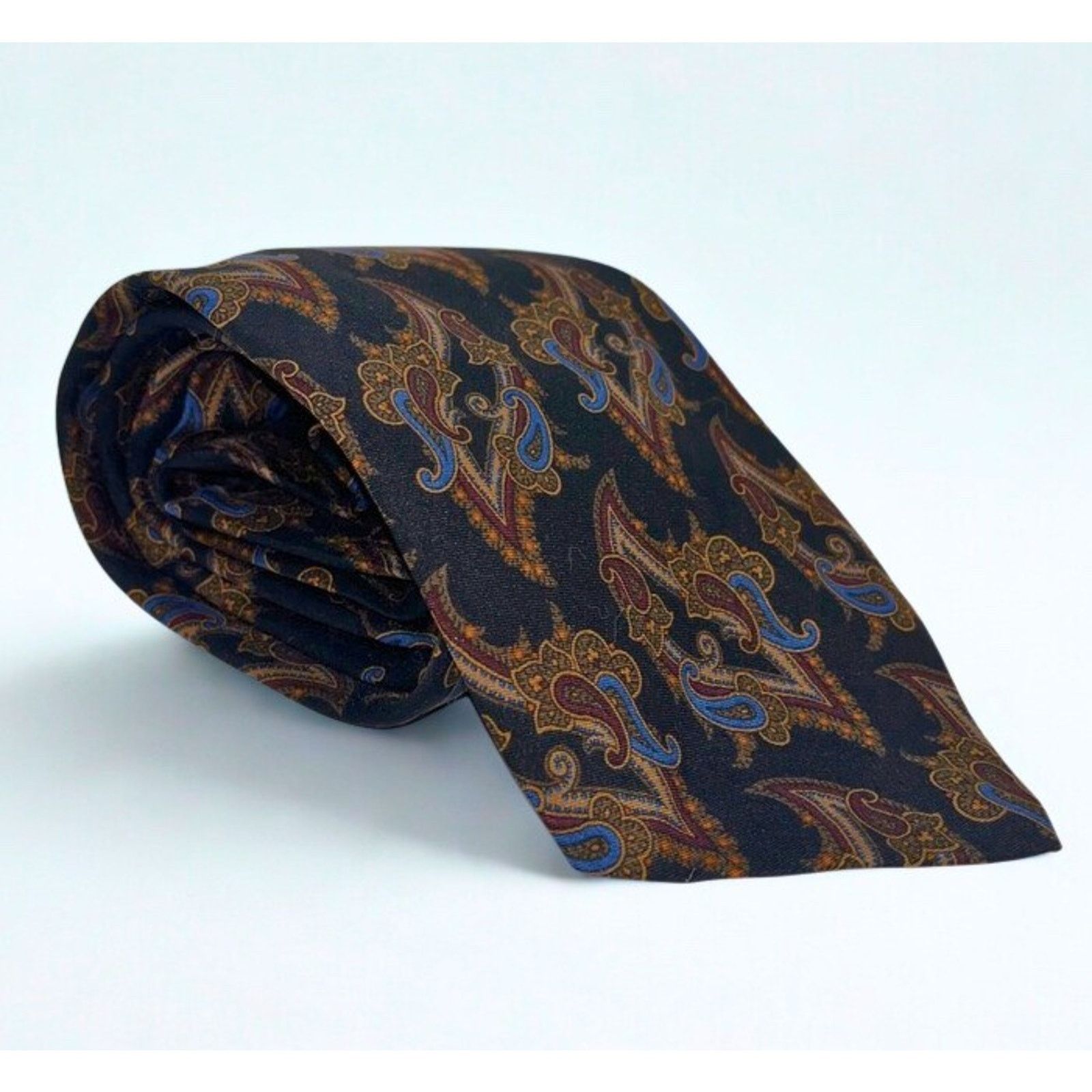 Polo Ralph Lauren Polo Ralph Lauren Paisley Silk Tie Handmade USA Vintage Size ONE SIZE - 3 Thumbnail