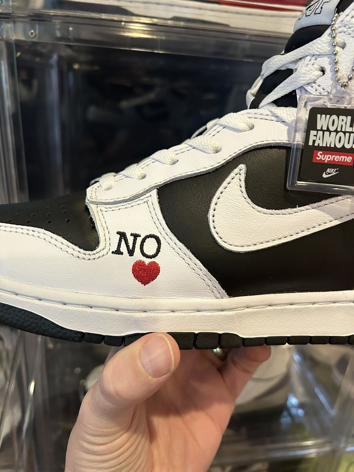Nike × Supreme Nike SB Dunk High x Supreme by any means necessary Size US 10 / EU 43 - 3 Thumbnail