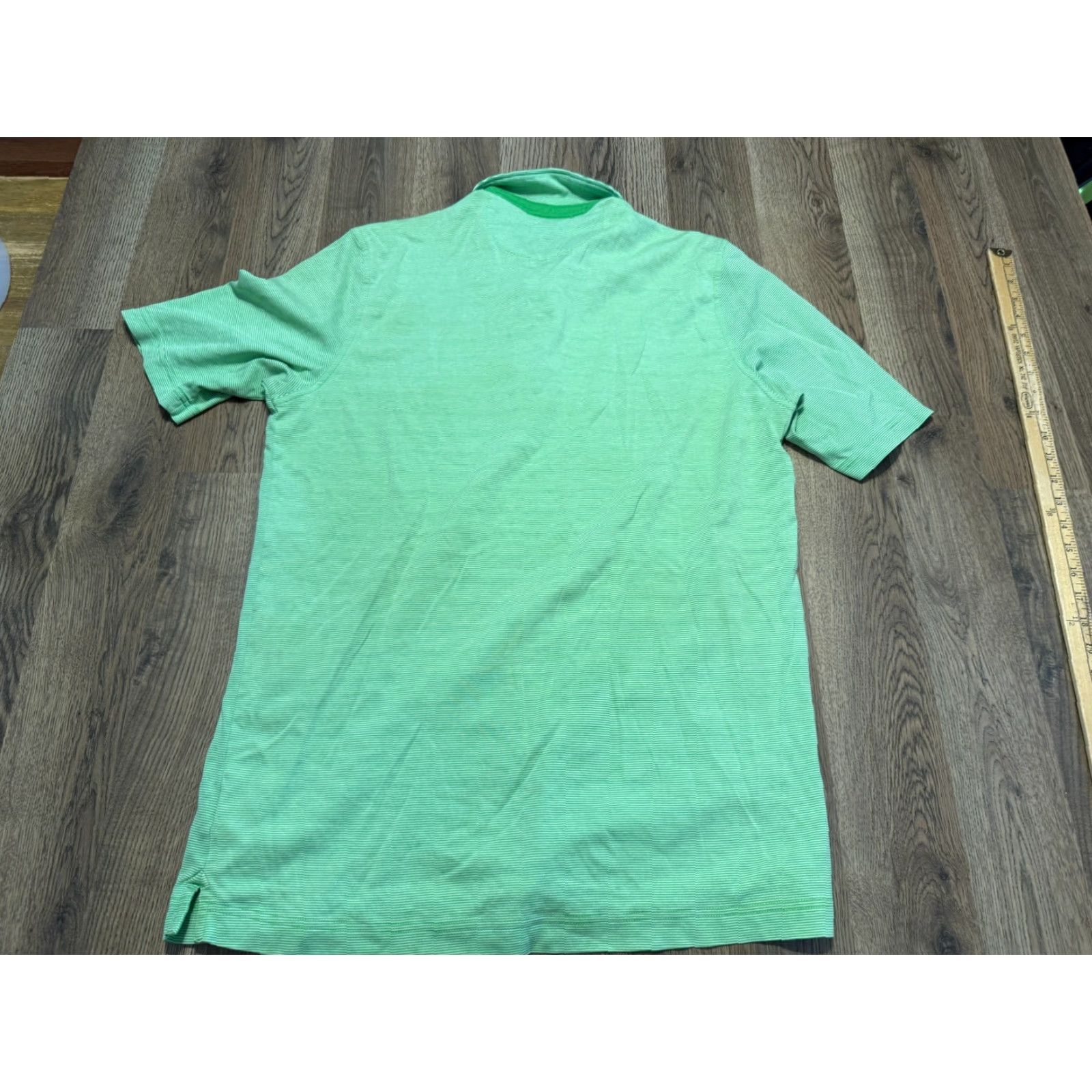 Vintage Bobby Jones Shirt Polo Shirt Men's Large Green White Striped Polo Shirt Size US L / EU 52-54 / 3 - 2 Thumbnail