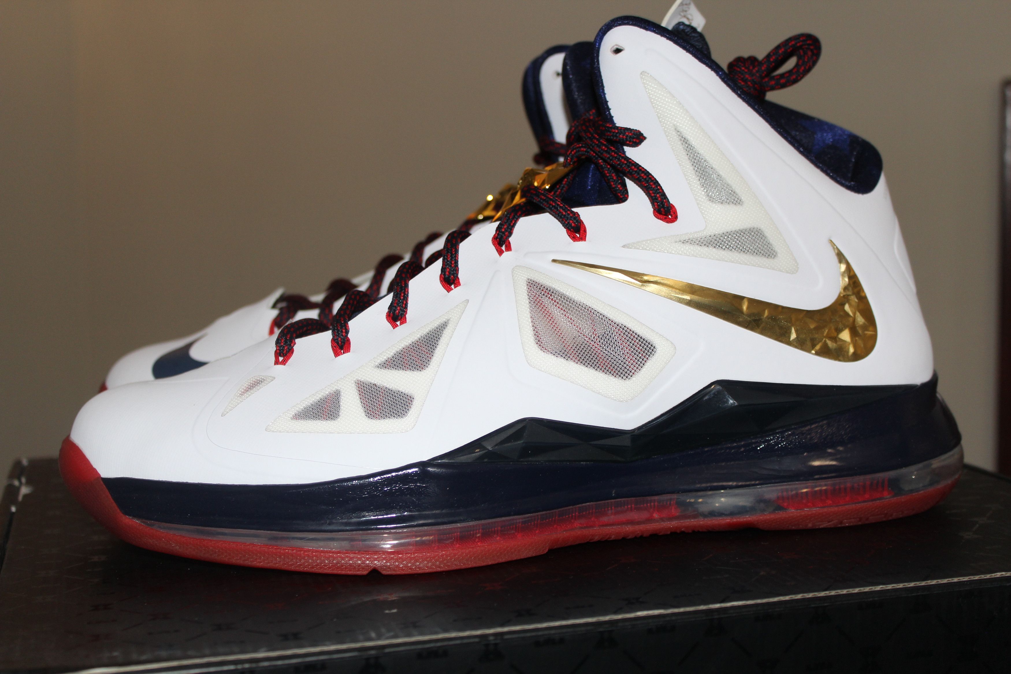 Nike Nike LeBron 10+Sport Package Gold Medal USA Olympics Size 14 Size US 14 / EU 47 - 2 Thumbnail
