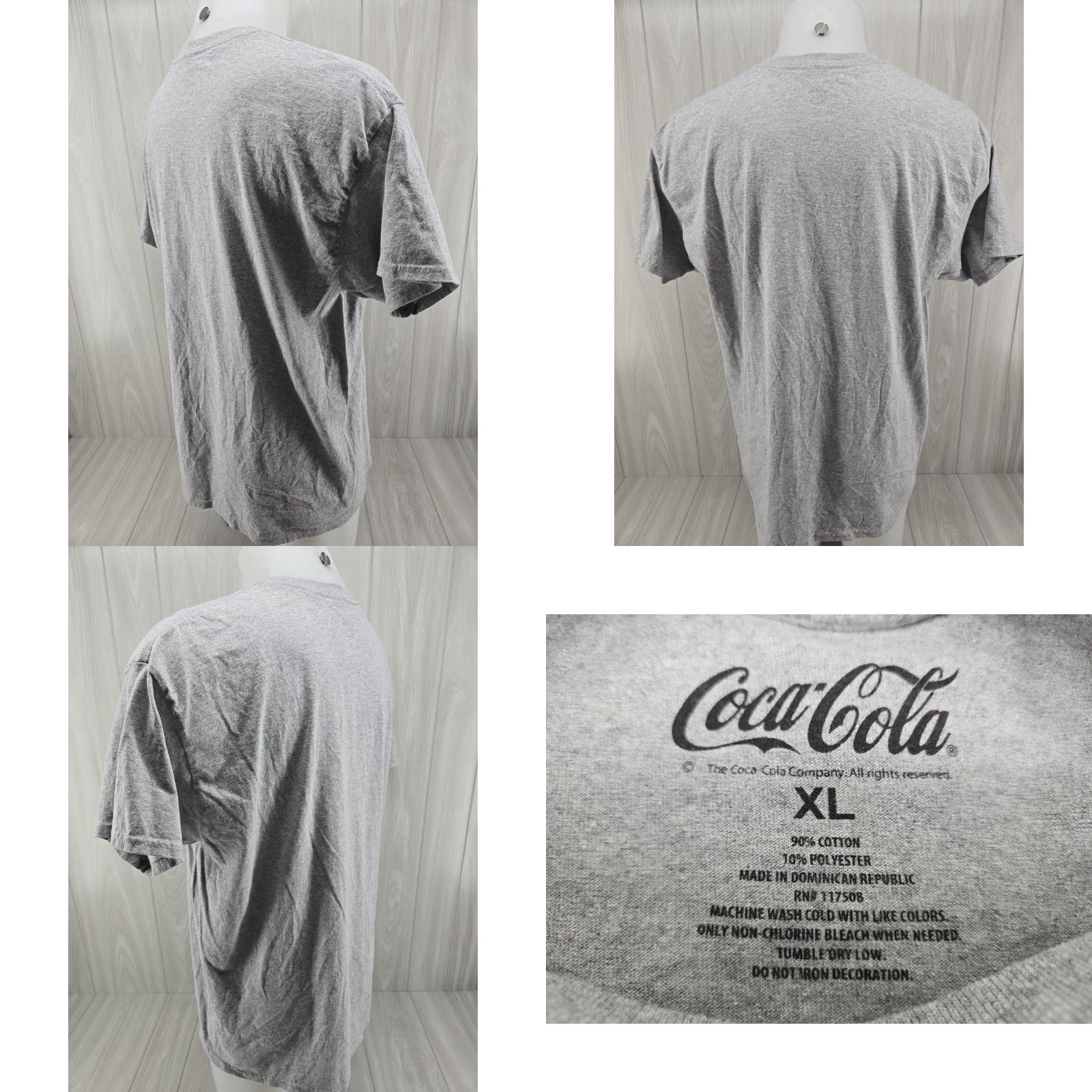 Vintage Coca-Cola Sprite Logo Men's Graphic T-shirt XL Gray Size US XL / EU 56 / 4 - 8 Thumbnail