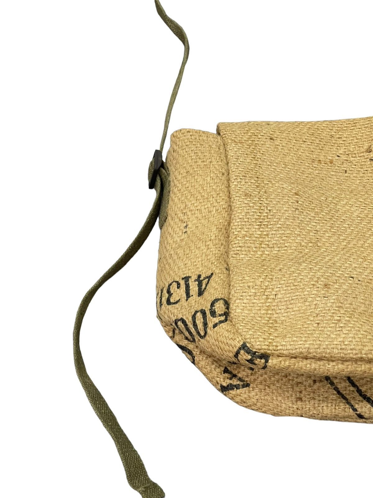 Handmade Coffee Sacks Messengger Bag Military Style Custom 1🟩 Size ONE SIZE - 12 Thumbnail