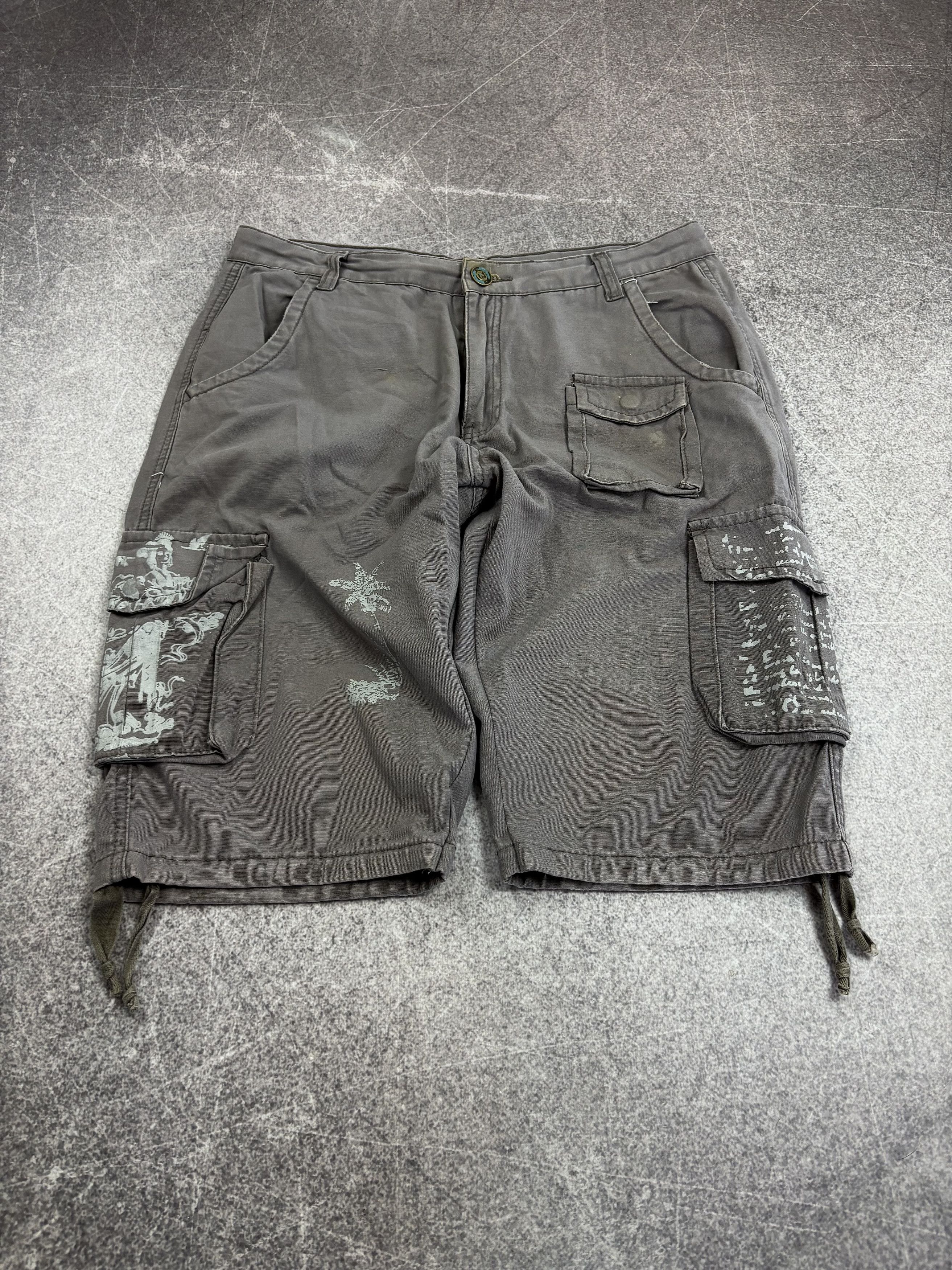 Hysteric Glamour 💥 JUNYA WATANABE BALENCIAGA STYLE DISTRESSED SHORTS Size US 32 / EU 48 - 1 Thumbnail