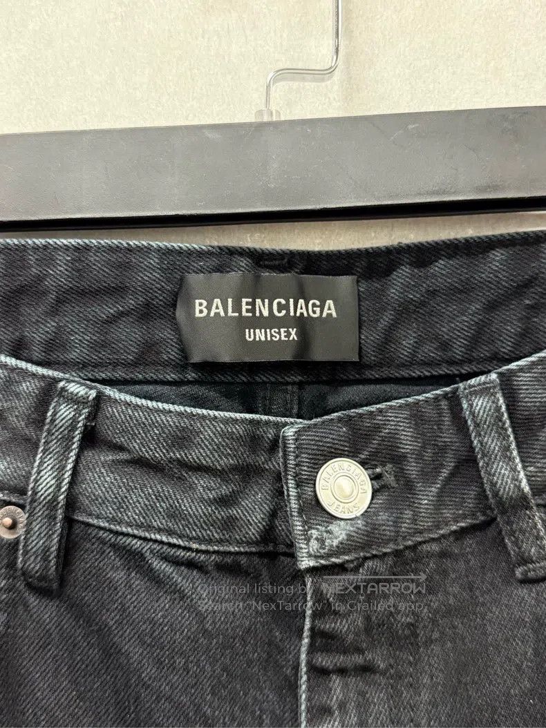 Balenciaga Balenciaga size S Destroyed Ripped Denim Pants Size US 27 - 2 Thumbnail