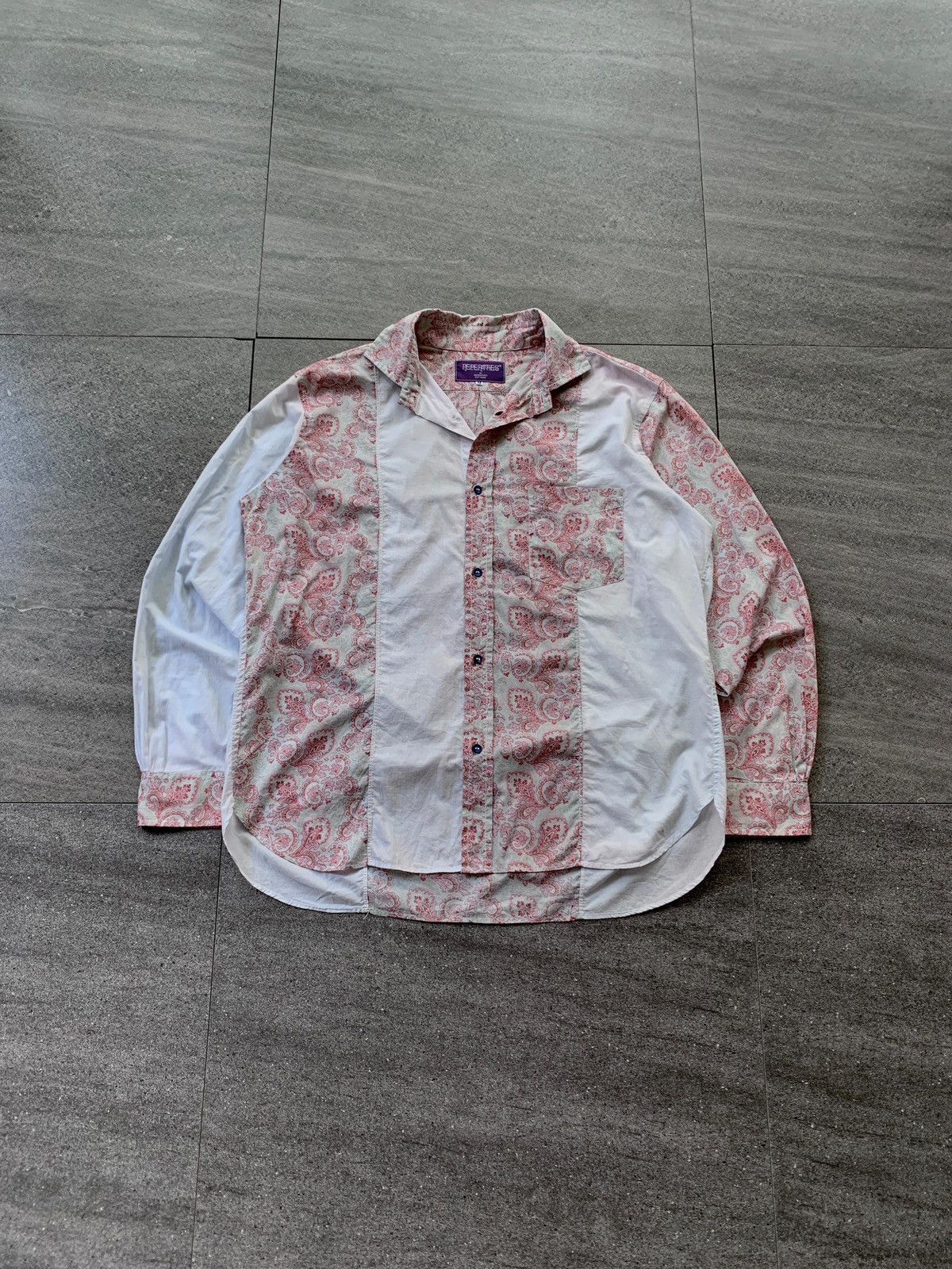 Nepenthes FREE TAX! Patchworked Paisley Ls Shirts Size US M / EU 48-50 / 2 - 2 Thumbnail