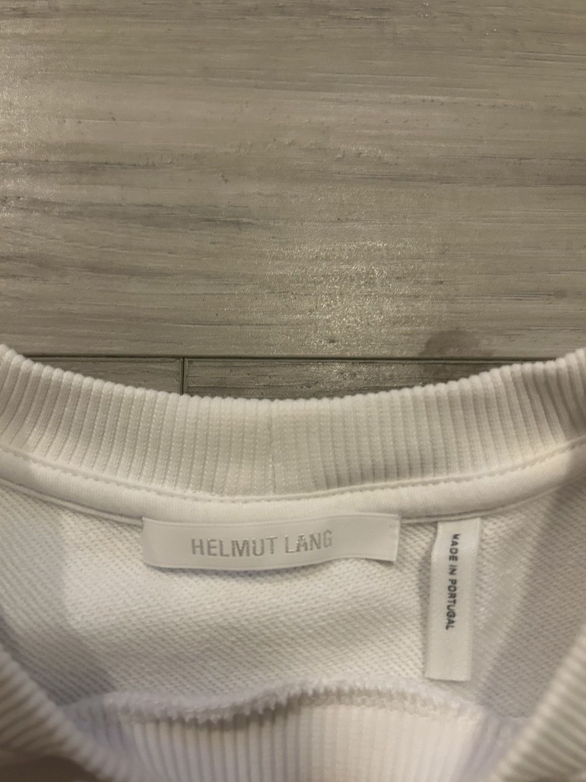 Helmut Lang Helmut Lang Box logo-print crew-neck sweatshirt Size US S / EU 44-46 / 1 - 4 Thumbnail