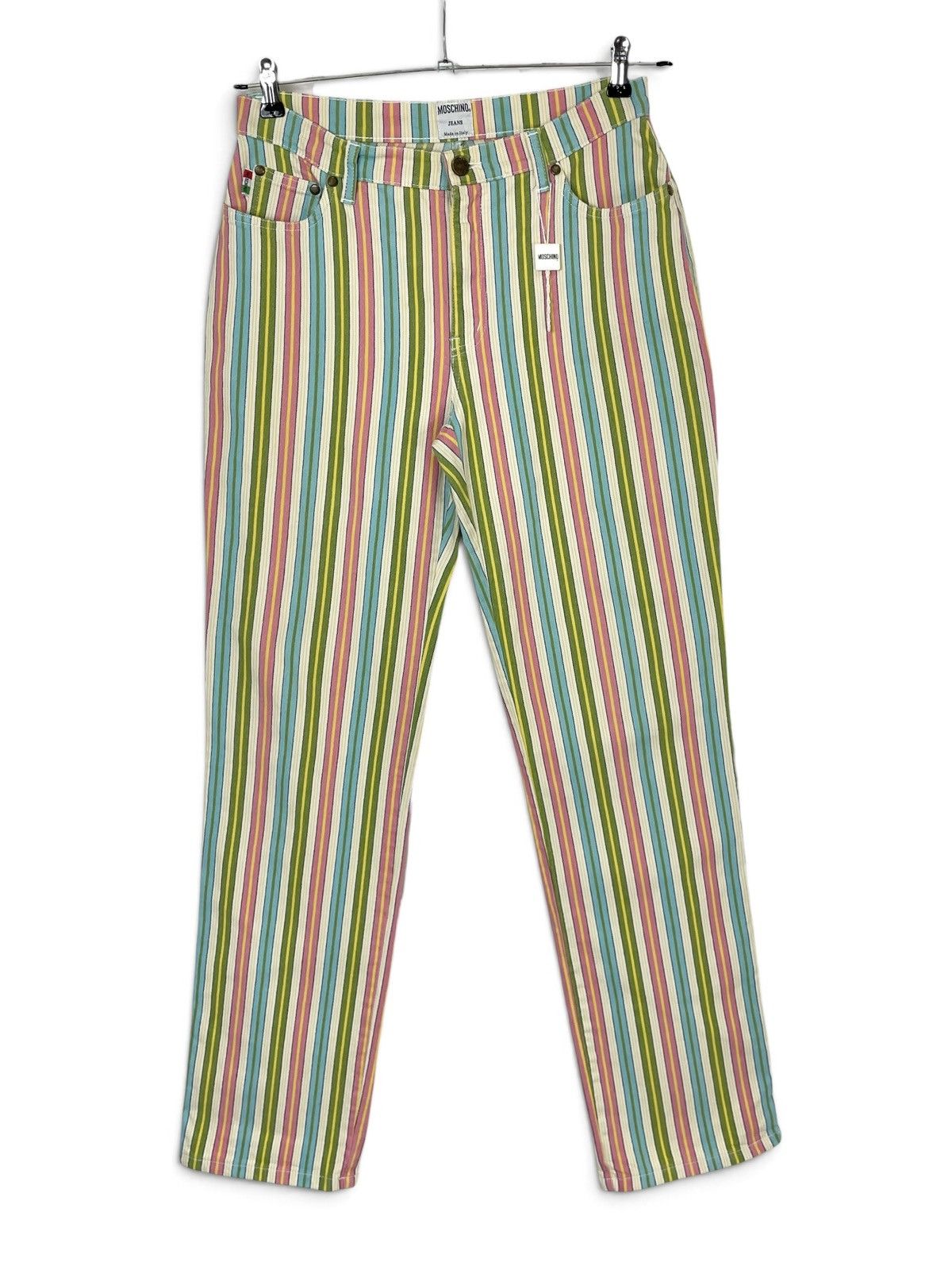 Moschino Moschino Jeans Vintage Striped Carnival Pants Size 31" - 1 Thumbnail