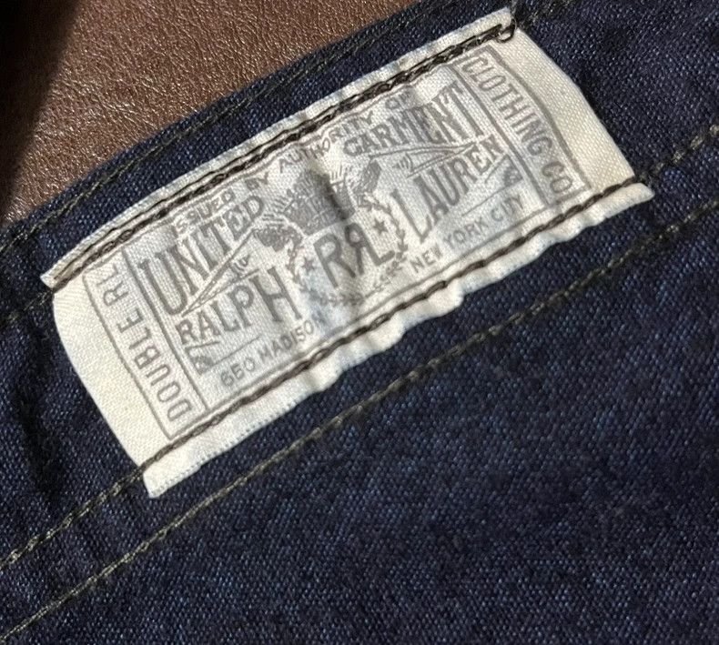 RRL Ralph Lauren RRL Ralph Lauren Navy shirt limited edition wool vest leat Size US XS / EU 42 / 0 - 7 Thumbnail