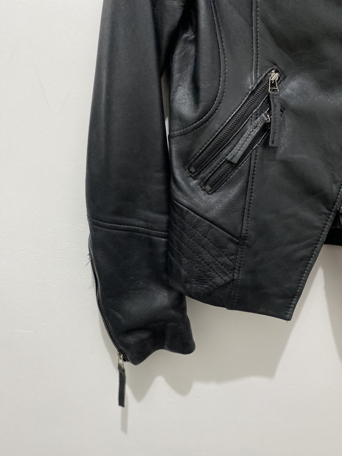 14th Addiction Japanese Brand On&On Leather Biker Jacket Vkei LGB Kmrii Size US S / EU 44-46 / 1 - 5 Thumbnail