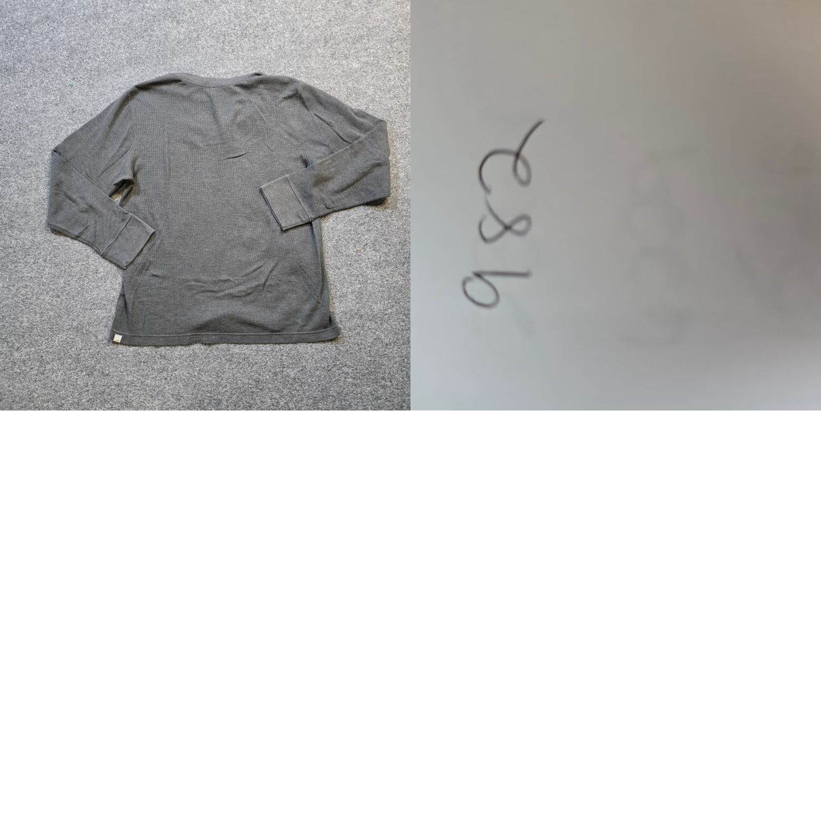 Vintage Horny Toad Shirt Mens Large Gray Henley Thermal Outdoors Capsule Layer Knit Cotton Long Sleeve T-Shirt Casual Mens Folded Hem Size US L / EU 52-54 / 3 - 8 Thumbnail