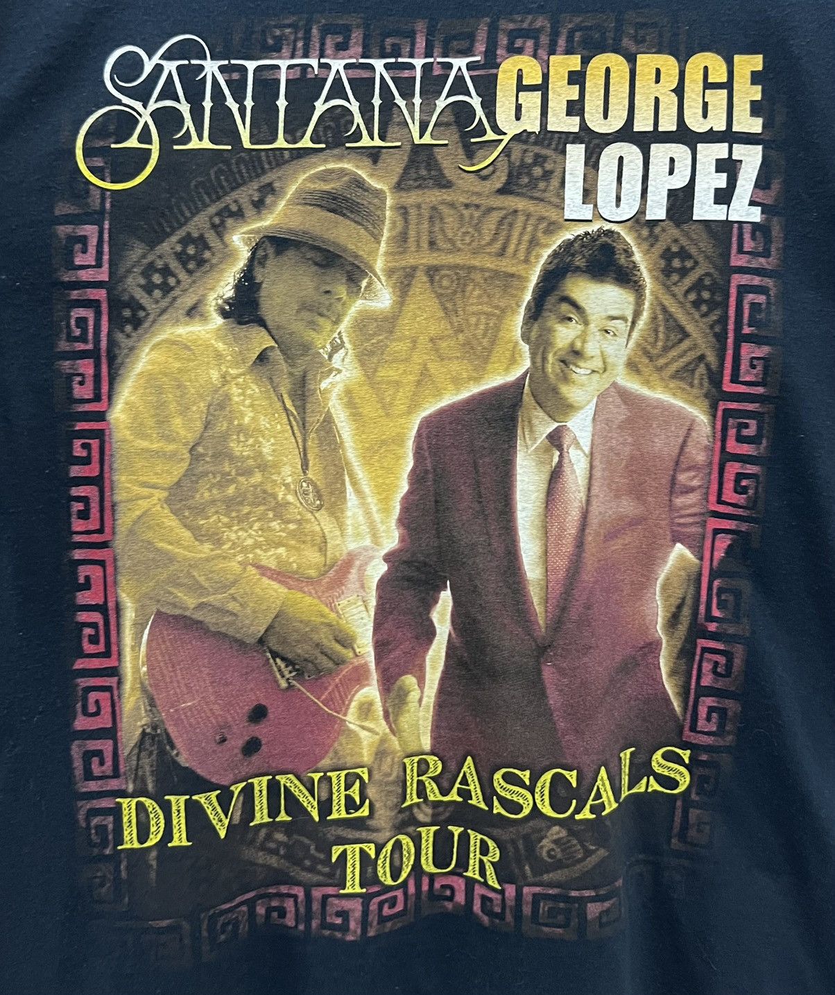 Band Tees × Vintage CARLOS SANTANA&GEORGE LOPEZ DIVINE RASCALS TOUR 2011 SHIRT Size US M / EU 48-50 / 2 - 3 Thumbnail