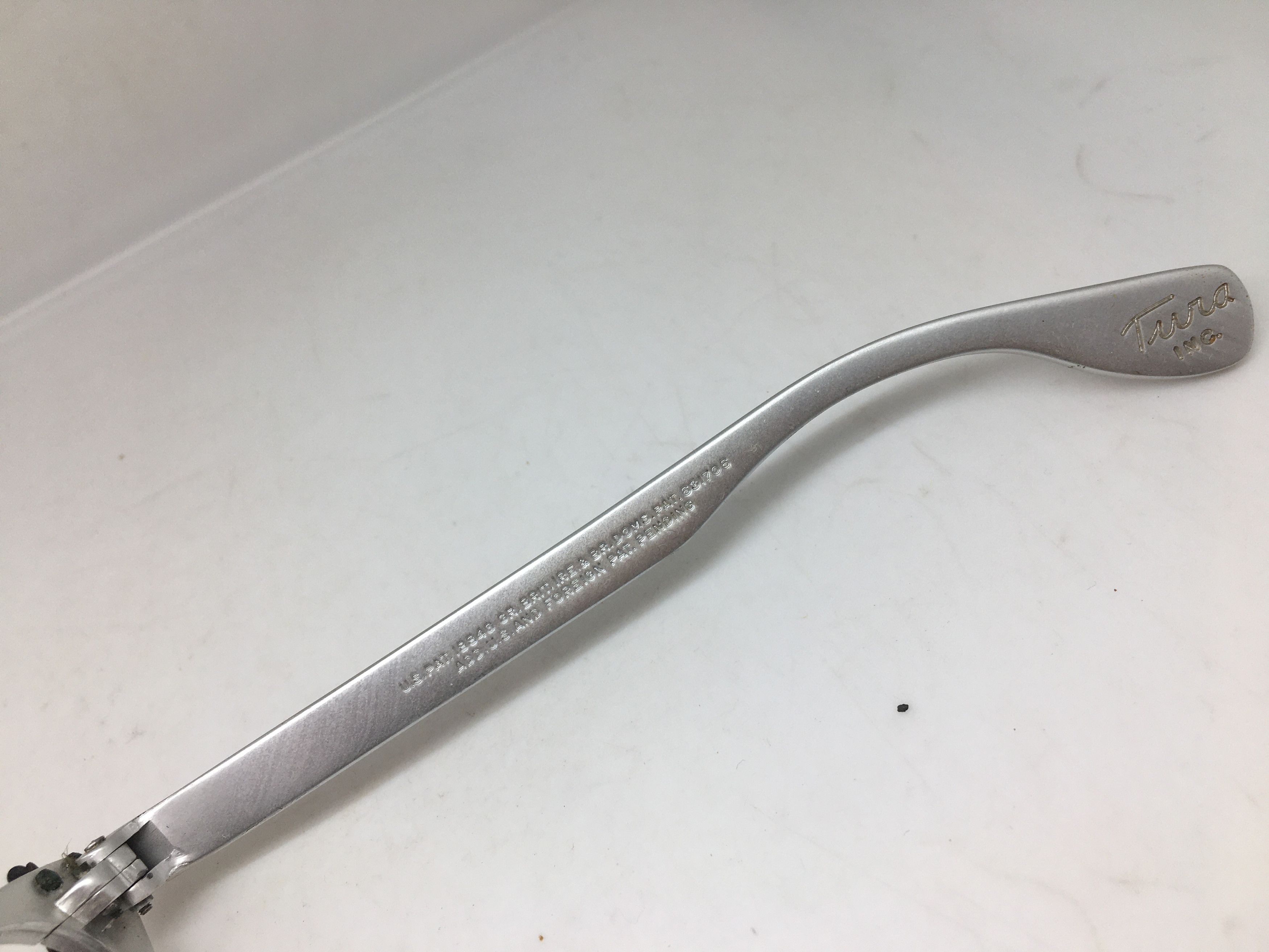 Vintage Vintage 50s TURA Woman Aluminum Cateye Eyeglasses Frame Size ONE SIZE - 4 Thumbnail