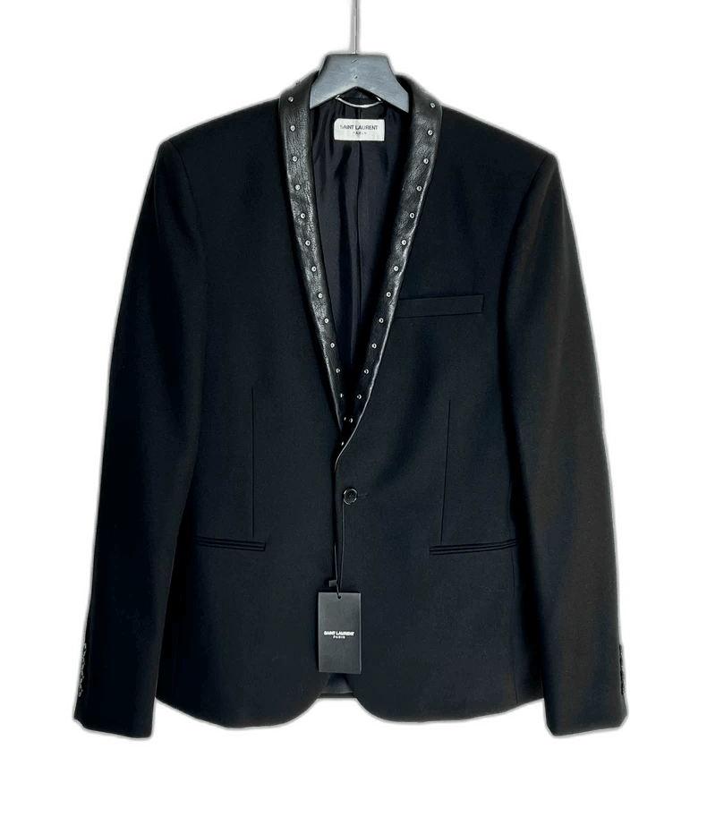 Saint Laurent Paris Saint Laurent Studded Lapel Blazer Jacket-2507 Size US S / EU 44-46 / 1 - 7 Thumbnail