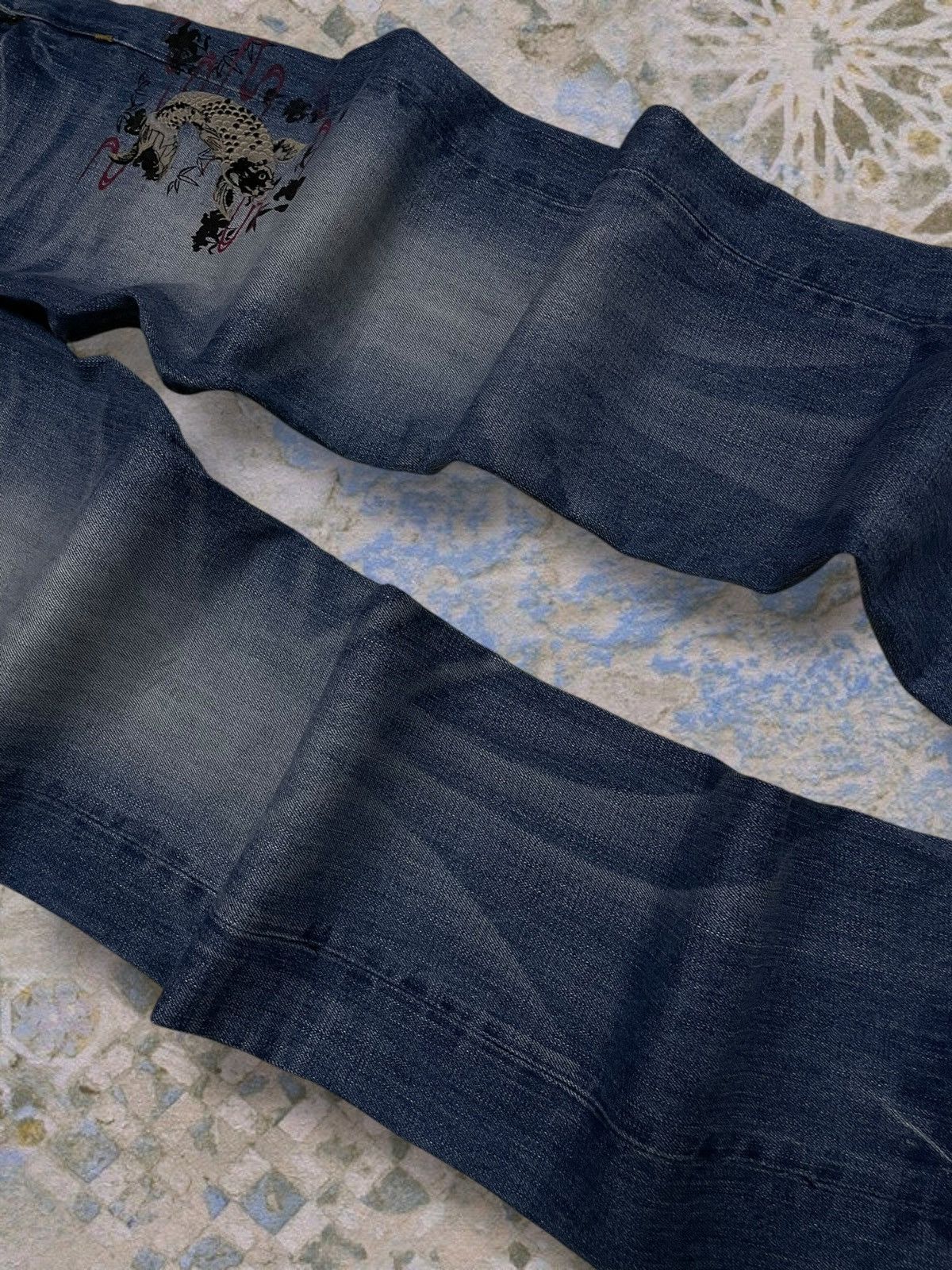 Takeo Kikuchi Vintage Og 1990s Japan Takeo Kikuchi Traditional Koi Denim Size US 32 / EU 48 - 6 Thumbnail