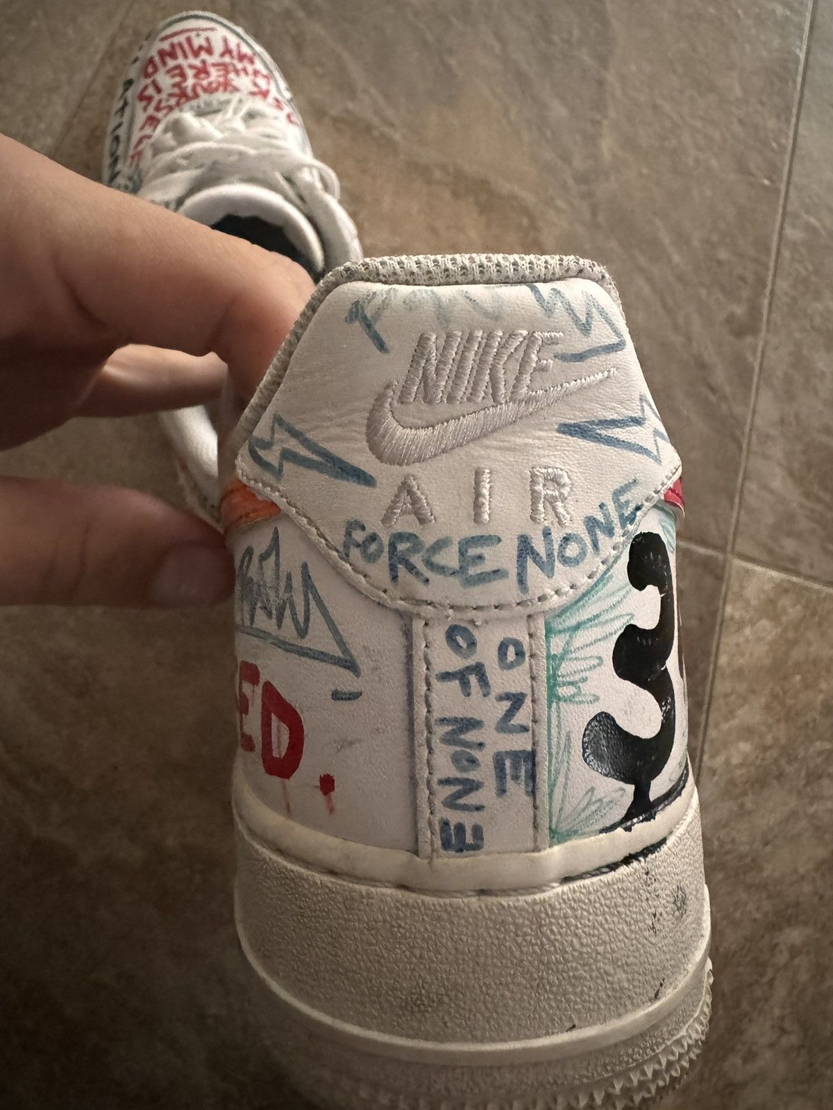 Nike × Vlone Himumimdead Pauly Vlone Af1 Size US 9.5 / EU 42-43 - 7 Thumbnail
