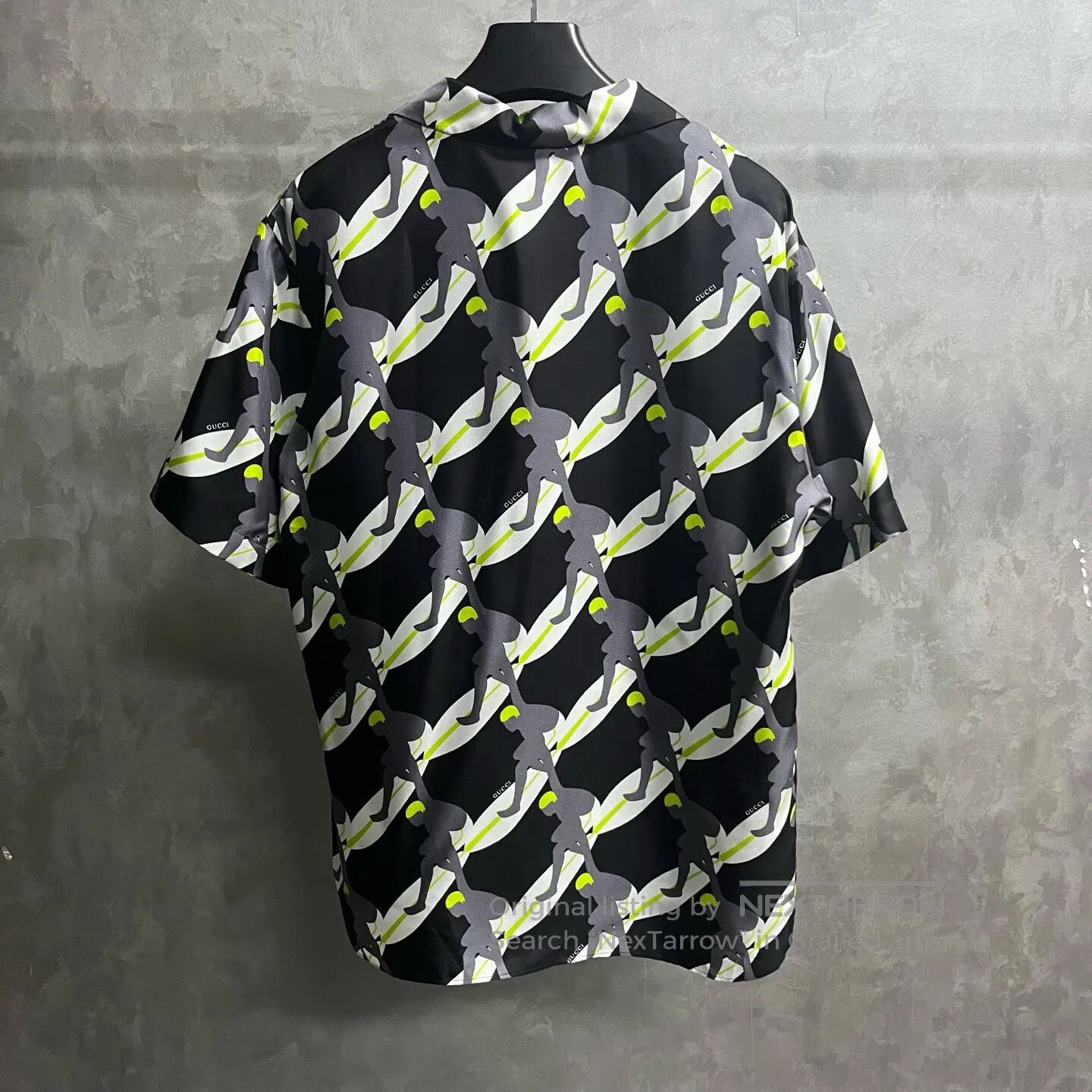 Gucci Guicci Black printed short-sleeved shirt| Size US M / EU 48-50 / 2 - 5 Thumbnail
