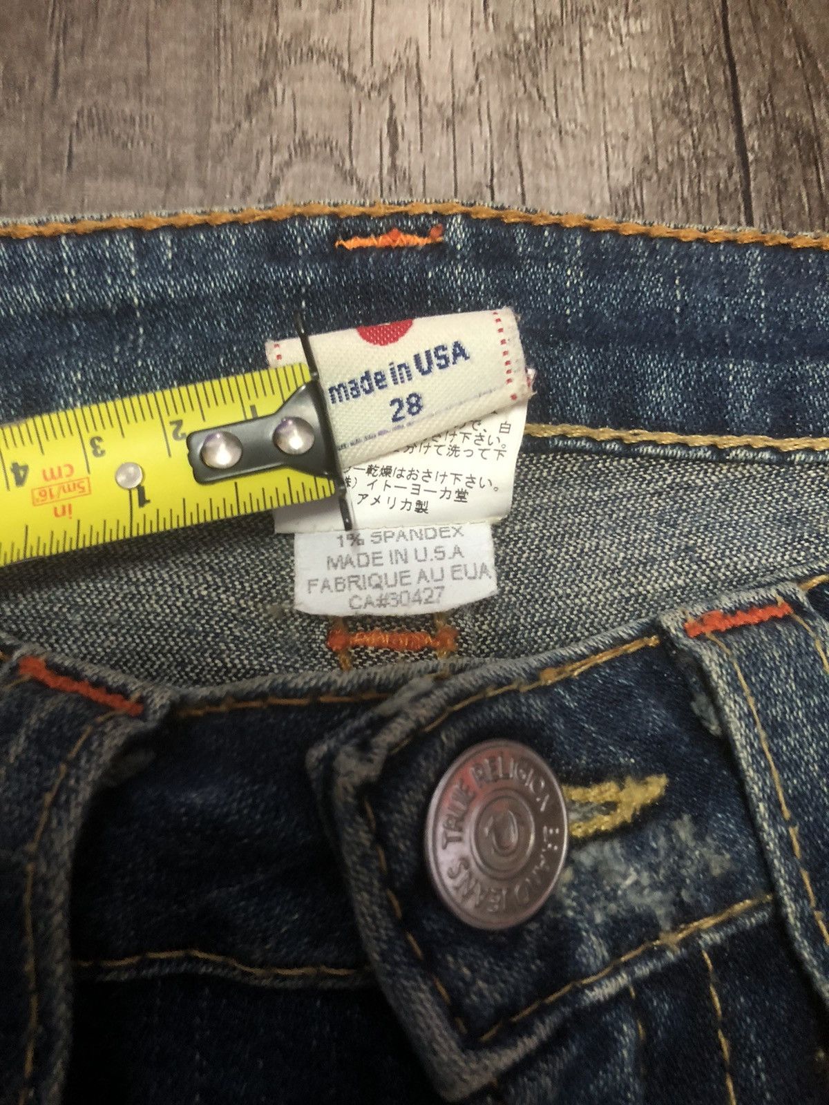 Japanese Brand TRUE RELIGION FLARED JEANS Size 30" / US 8 / IT 44 - 25 Thumbnail