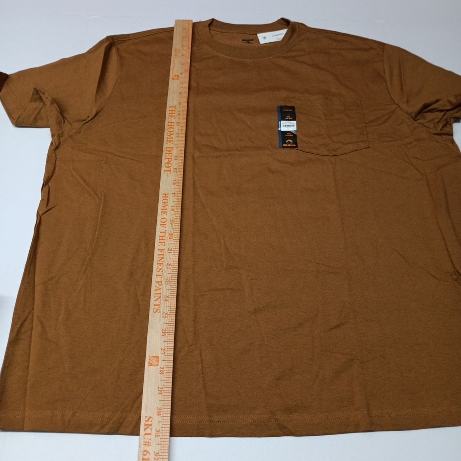 Other 3 Brahma T-Shirt 3XL 54-56 Gray, White, Brown Pocket Tee Size US XXL / EU 58 / 5 - 6 Thumbnail