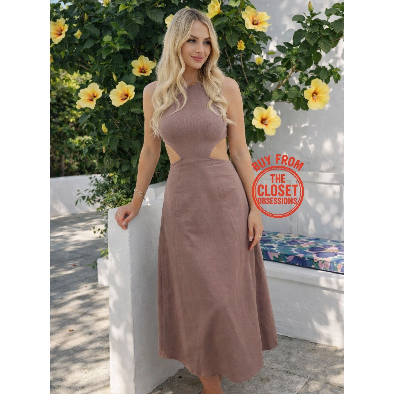 amur dixon satin halter dress Lorelie Halter Gown
