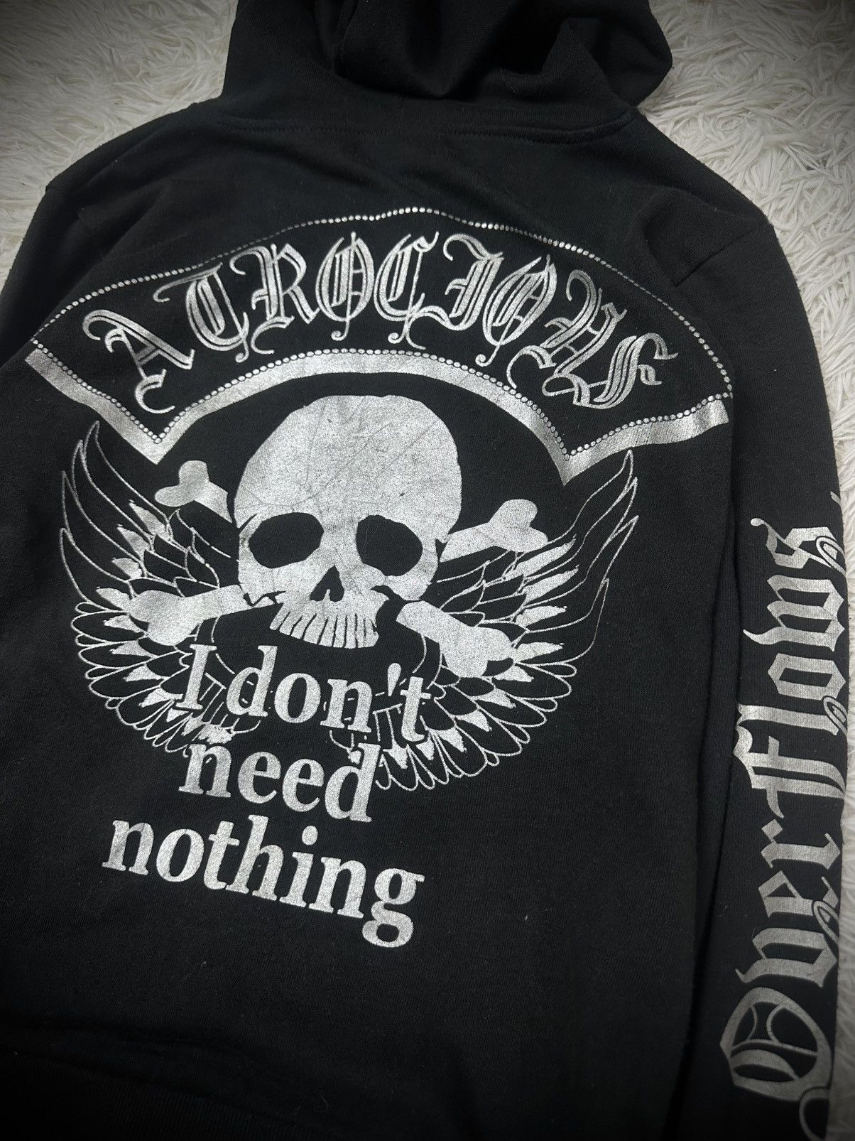 Hysteric Glamour rare 2000s japanese brand R.R hysteric skull hoodie Size US M / EU 48-50 / 2 - 6 Thumbnail