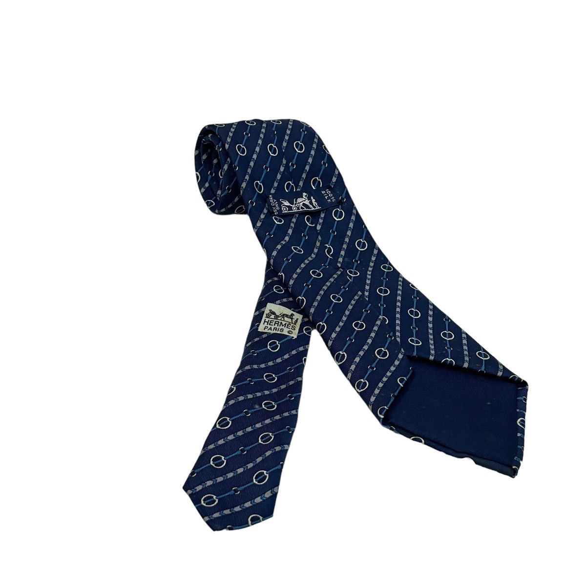 Hermes Hermes Paris Chained Arrows Silk Ties 7962 TA Size ONE SIZE - 3 Thumbnail