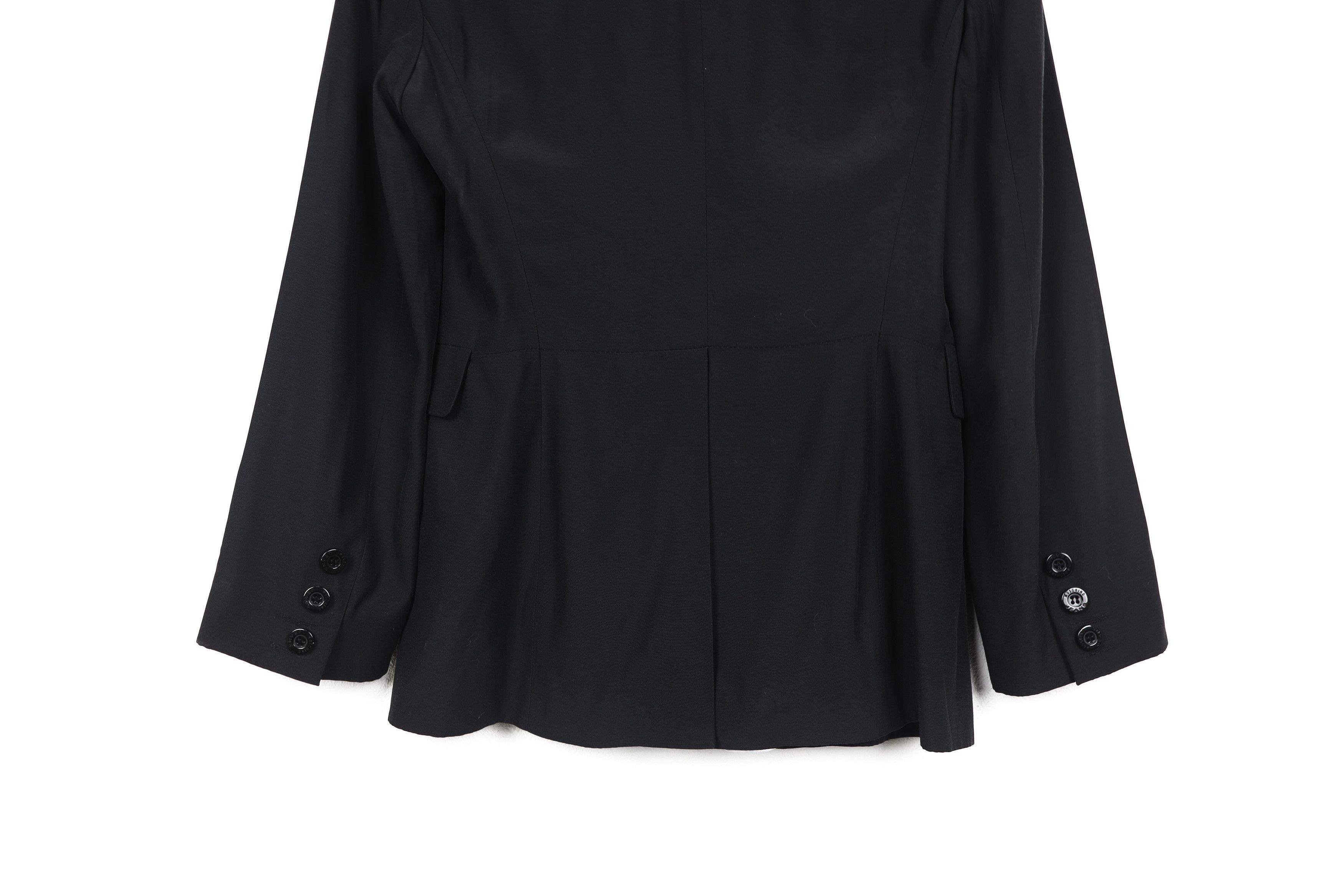 Moschino × Vintage Womens Moschino Сhiffon Reflective Details Blazer Jacket Size S / US 4 / IT 40 - 14 Thumbnail