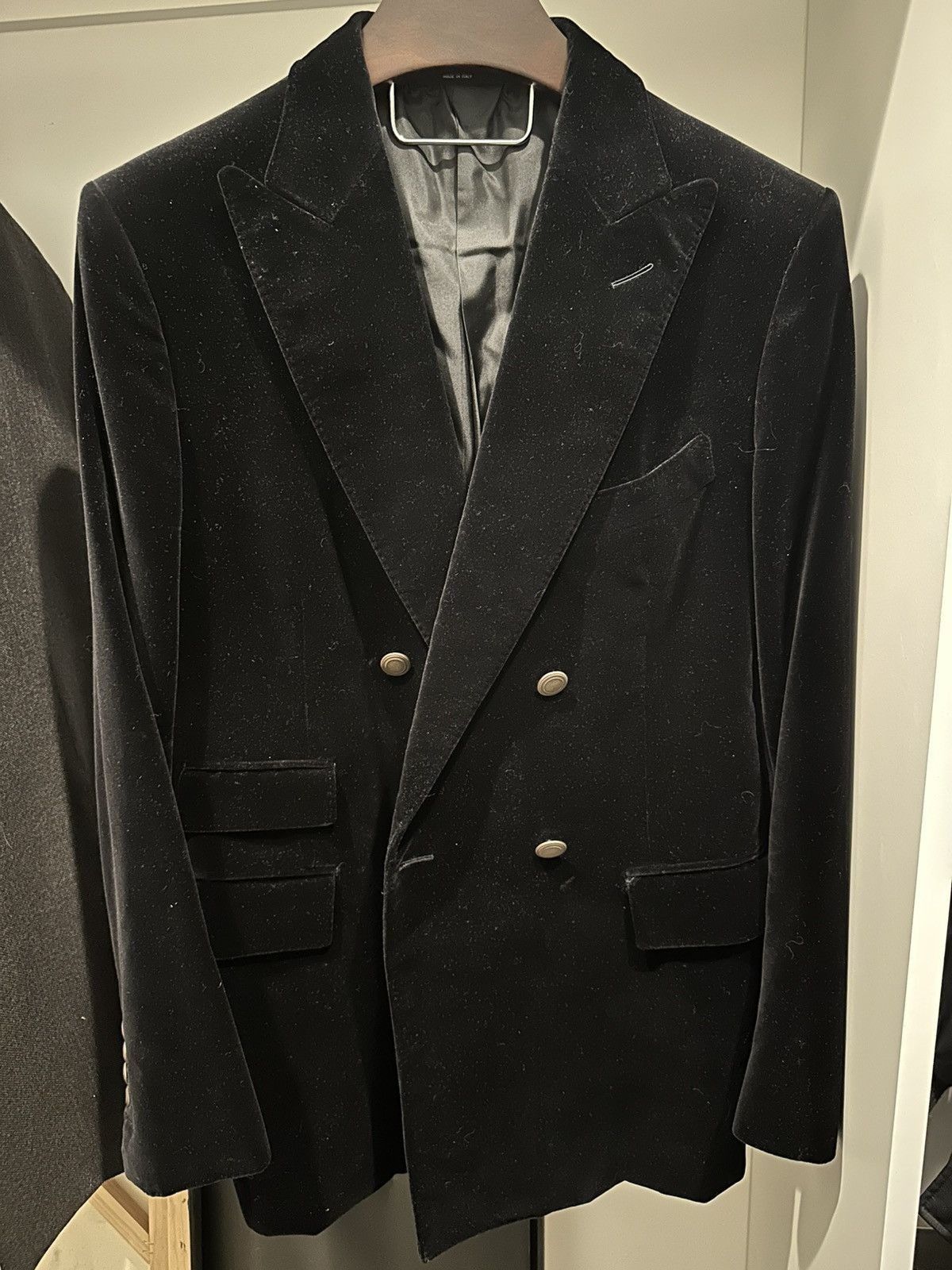 Tom Ford Tom Ford Velvet Black Double Breast Blazer Size 54/42-43reg Size 54R - 1 Thumbnail
