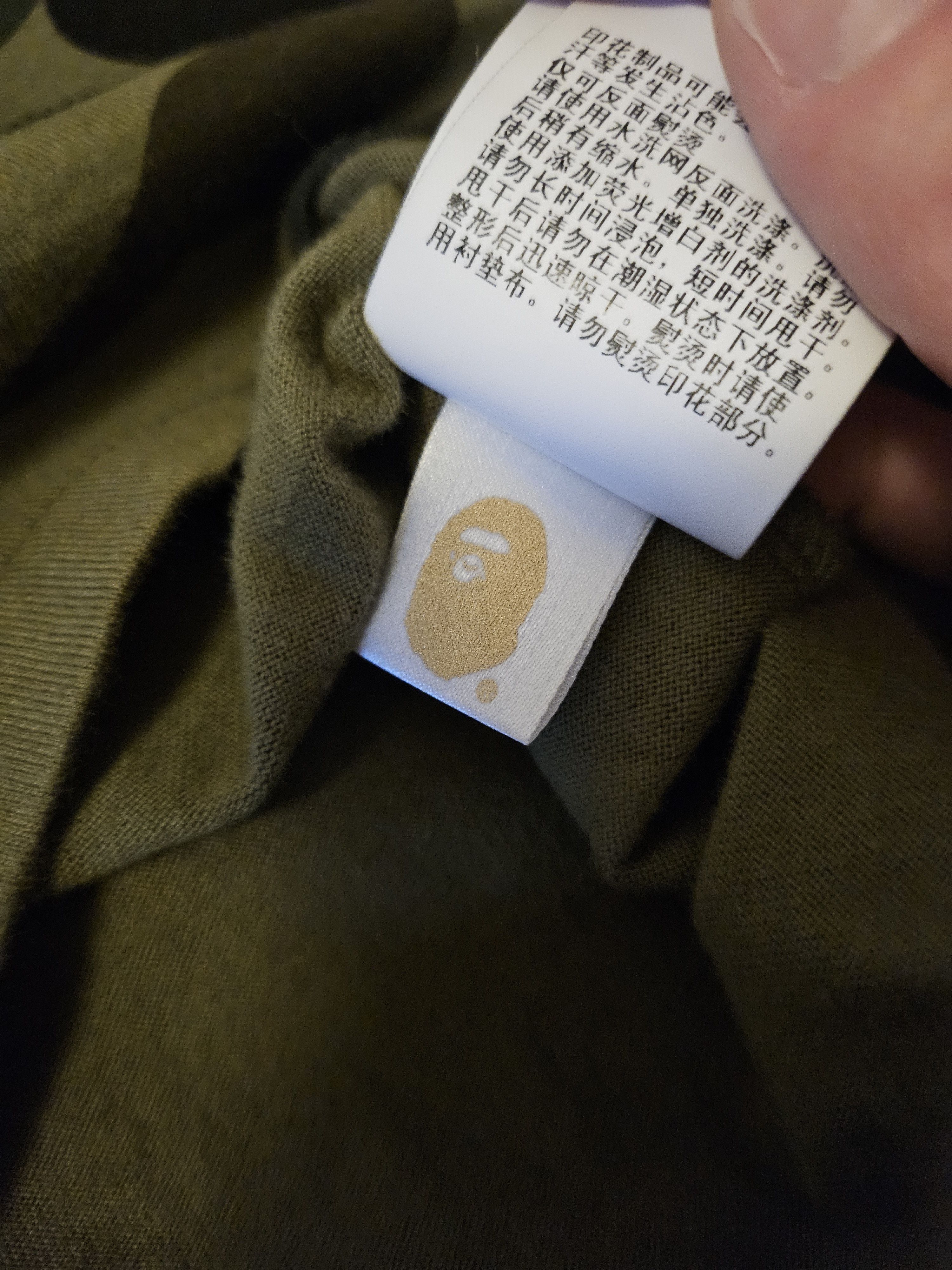 Bape Bape long sleeve 1st camo logo t shirt Size US S / EU 44-46 / 1 - 7 Thumbnail