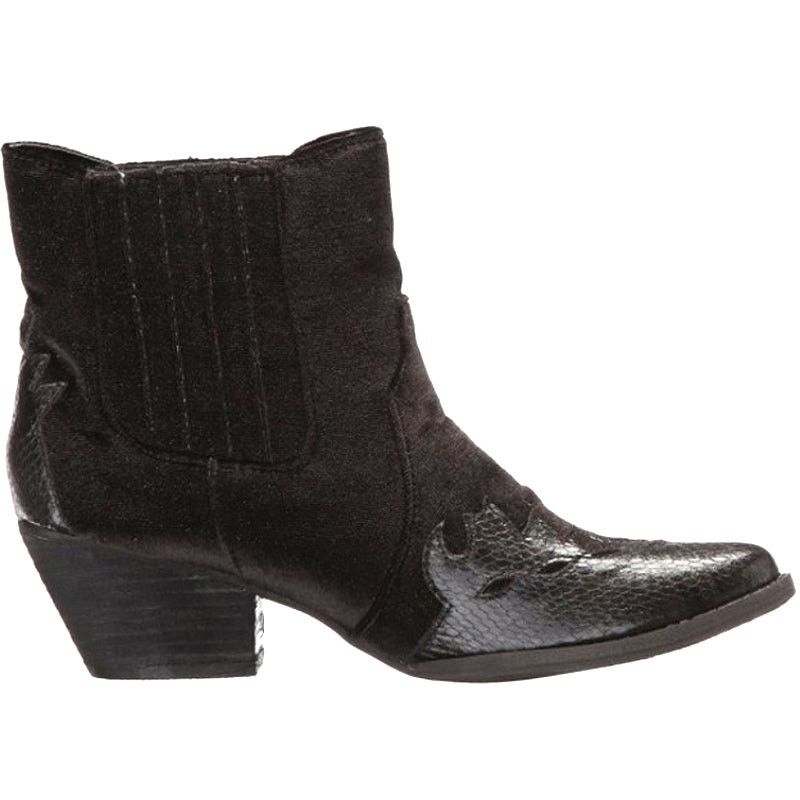 Other VERY VOLATILE Black Velvet Western Ankle Boots | US Wm 7 NEW Size US 7 / IT 37 - 1 Thumbnail